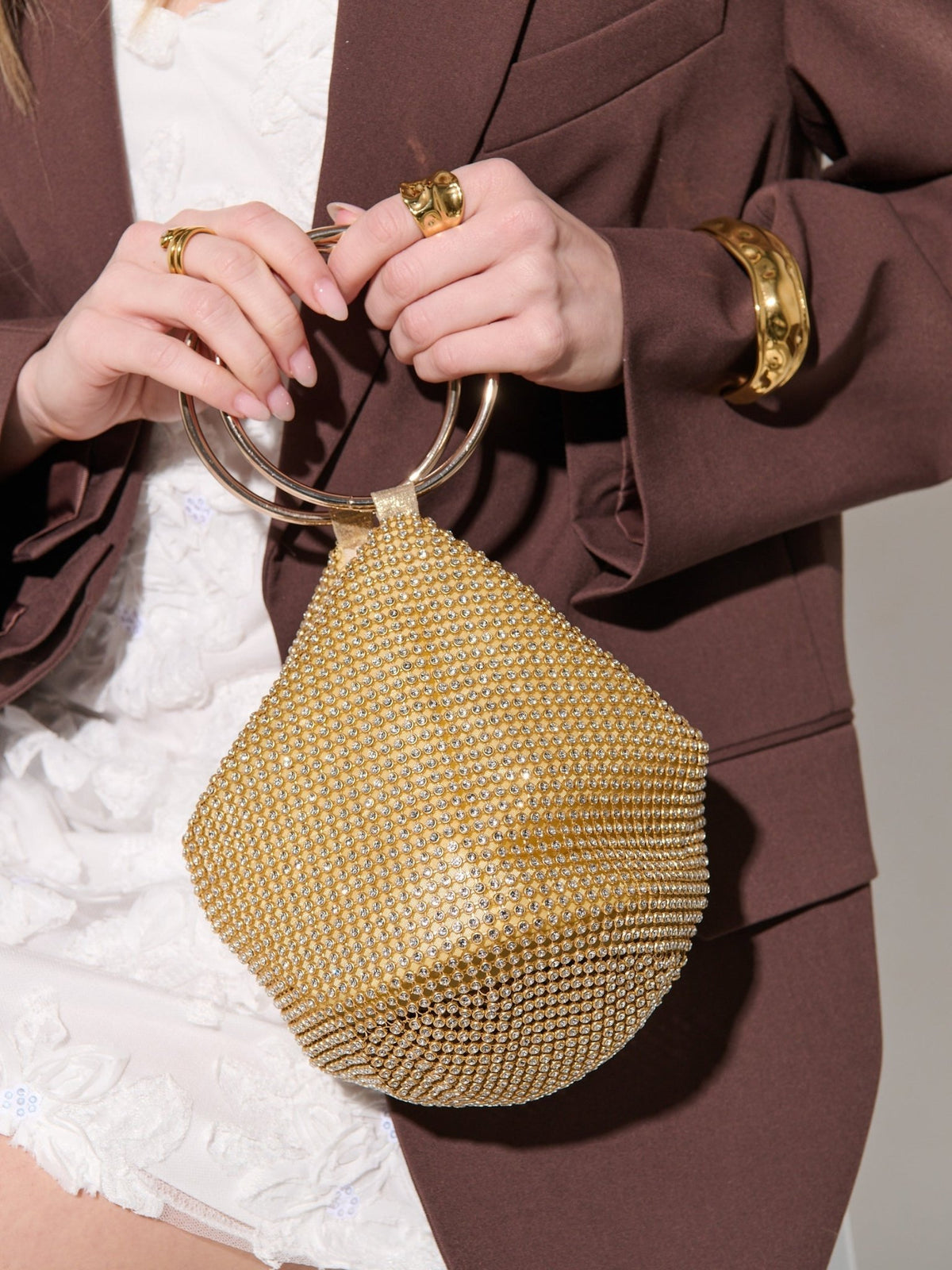 Lustre & Sage JADA Chainmail Evening Bag in Australia | One Honey Boutique