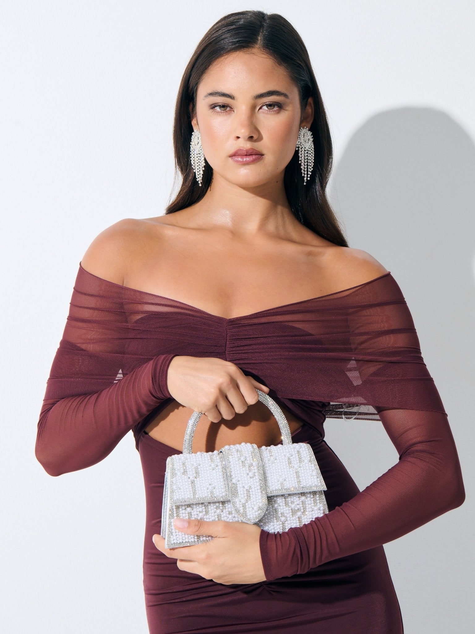 Lustre & Sage LUMIÈRE Pearl Top Handle Bag in Australia | One Honey Boutique