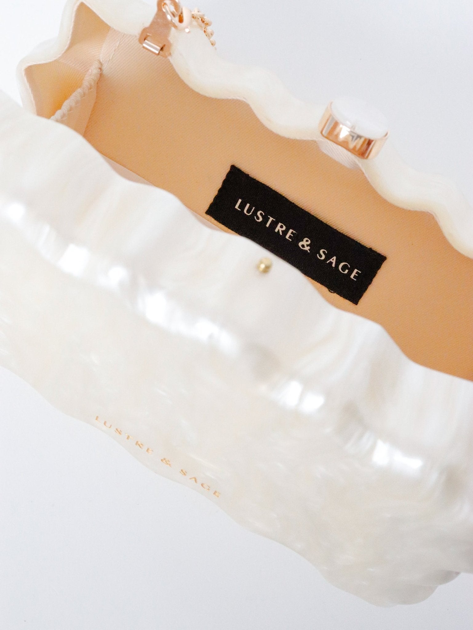 Lustre & Sage SEASHELL Evening Clutch in Australia | One Honey Boutique