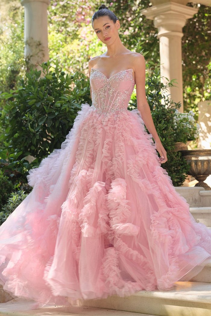Maisie Tulle Ball Gown Prom Formal Dress in Australia | One Honey Boutique