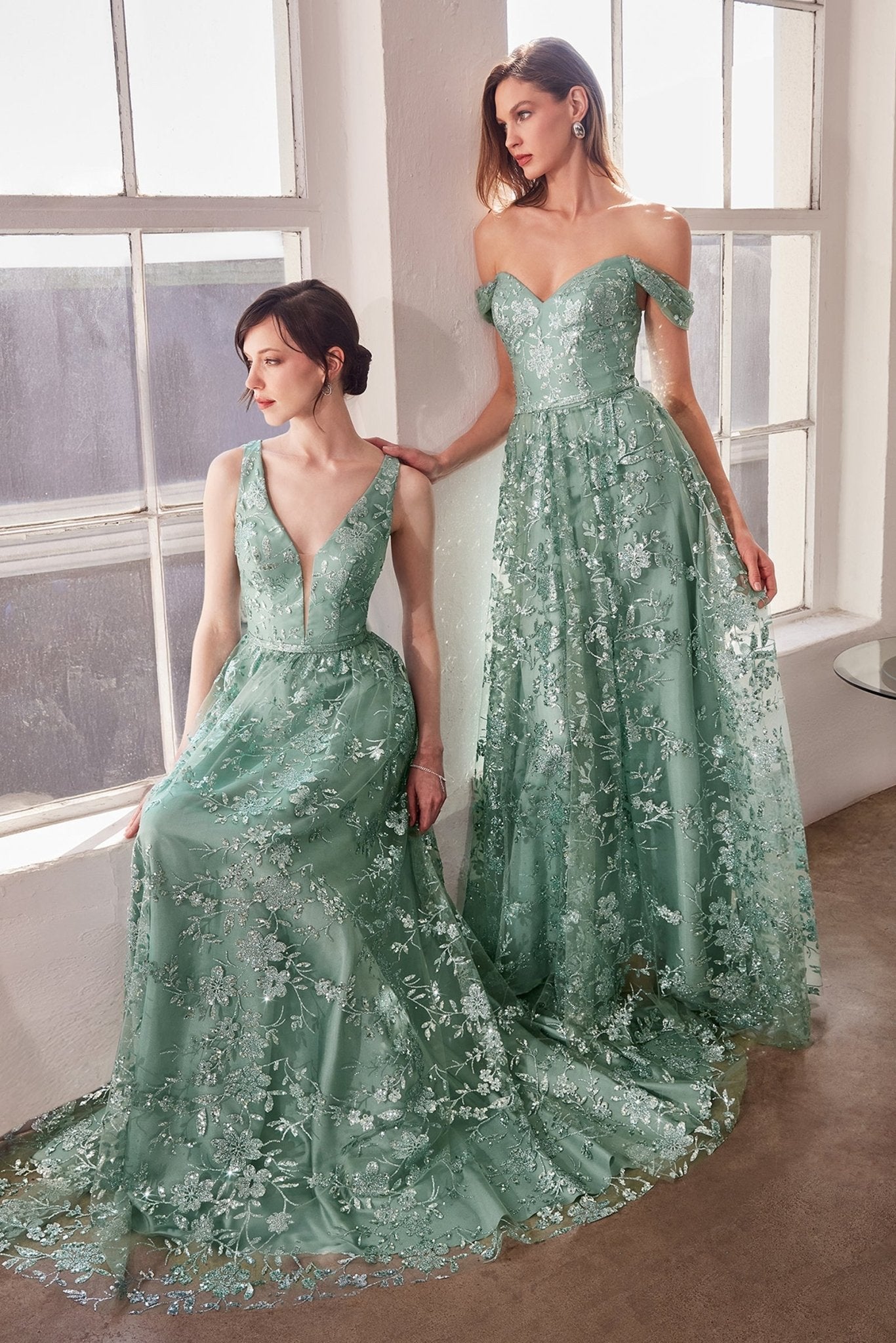 MALINDA Sweetheart Glitter Tulle A - Line Evening Dress in Australia | One Honey Boutique