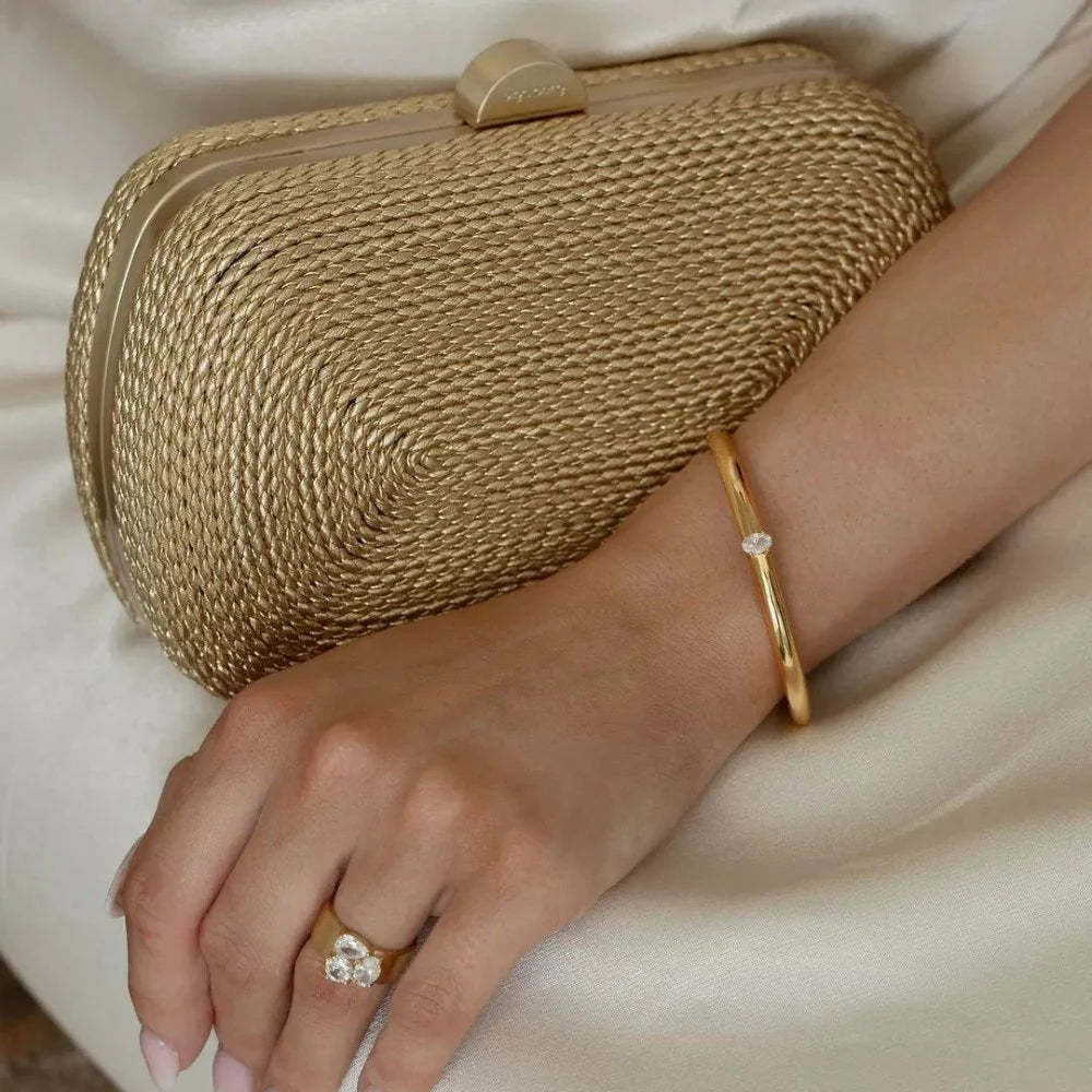 Olga Berg MARTINA Coiled Rope Clutch