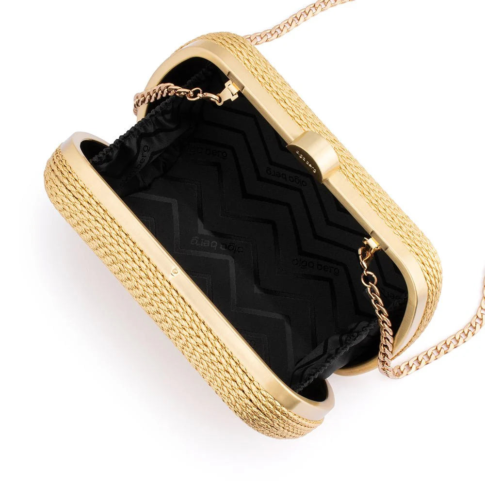 Olga Berg MARTINA Coiled Rope Clutch
