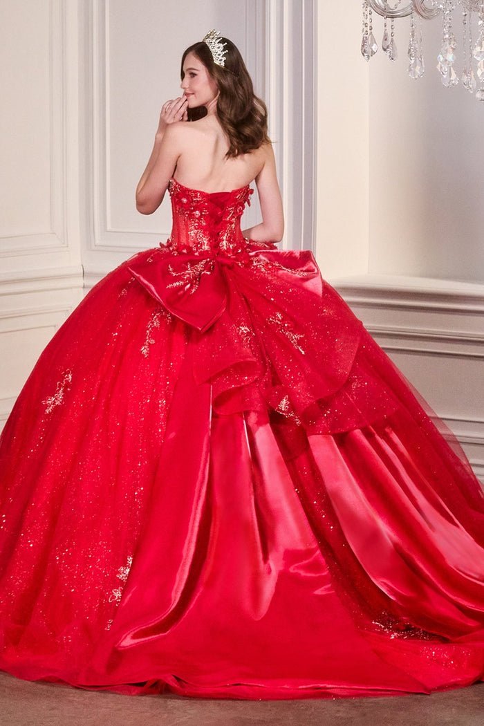 MARYAM Strapless Sweetheart Quinceañera Tulle Ball Gown in Australia | One Honey Boutique