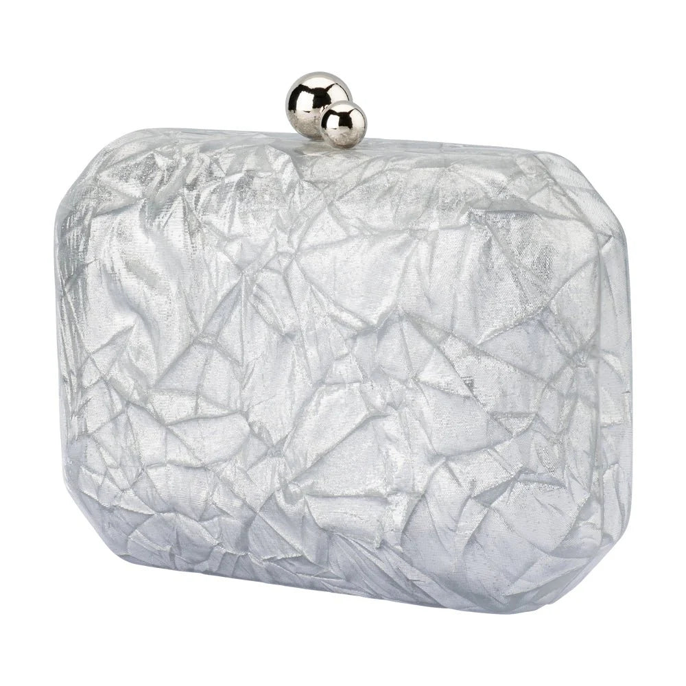 Olga Berg MATEO Metallic Clutch