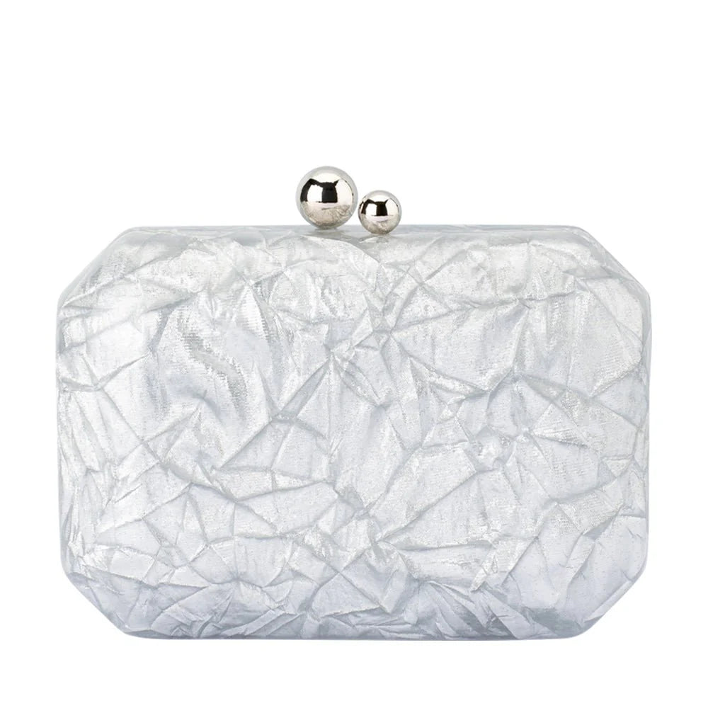 Olga Berg MATEO Metallic Clutch