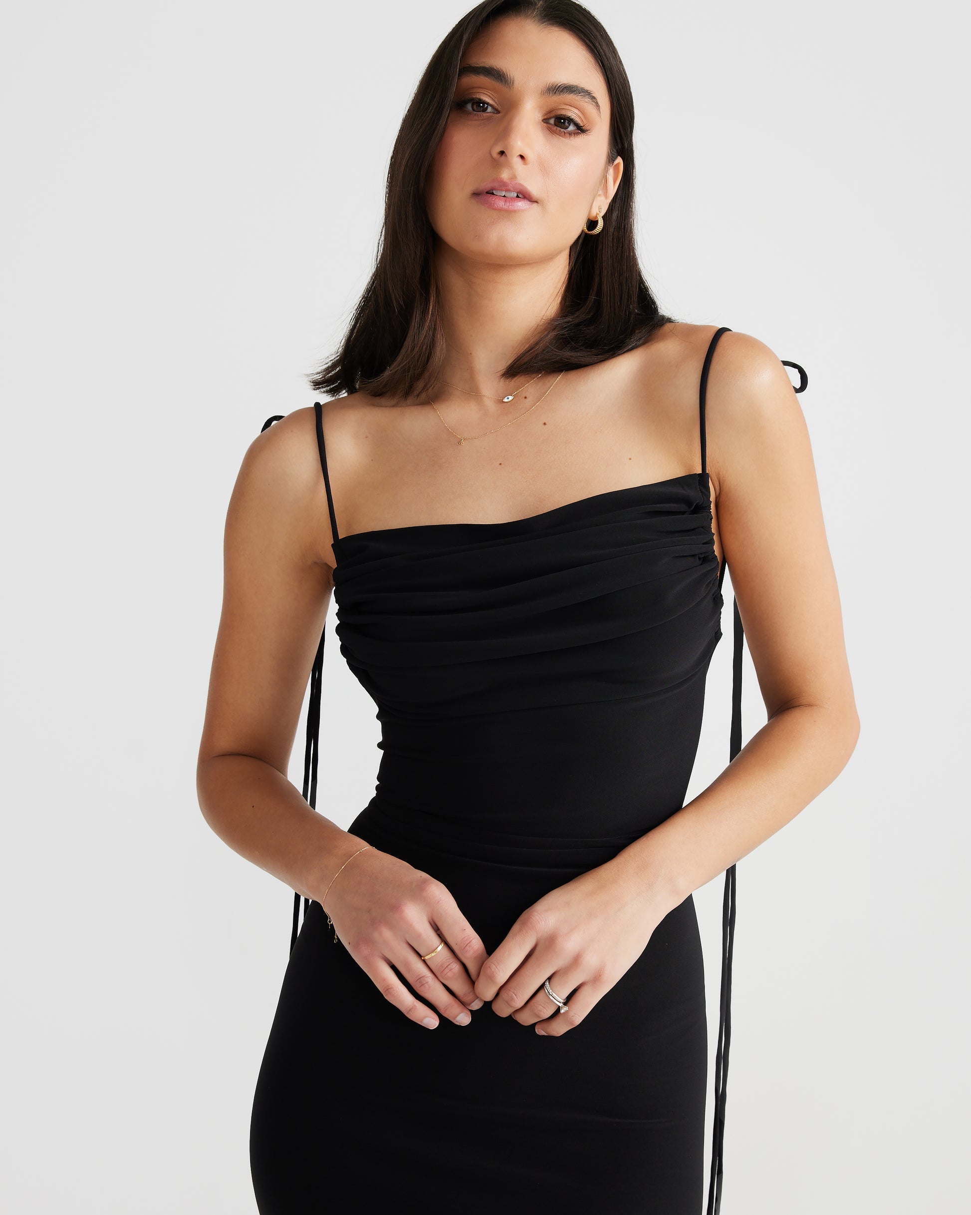 MÉLANI The Label NATALI Black Backless Dress