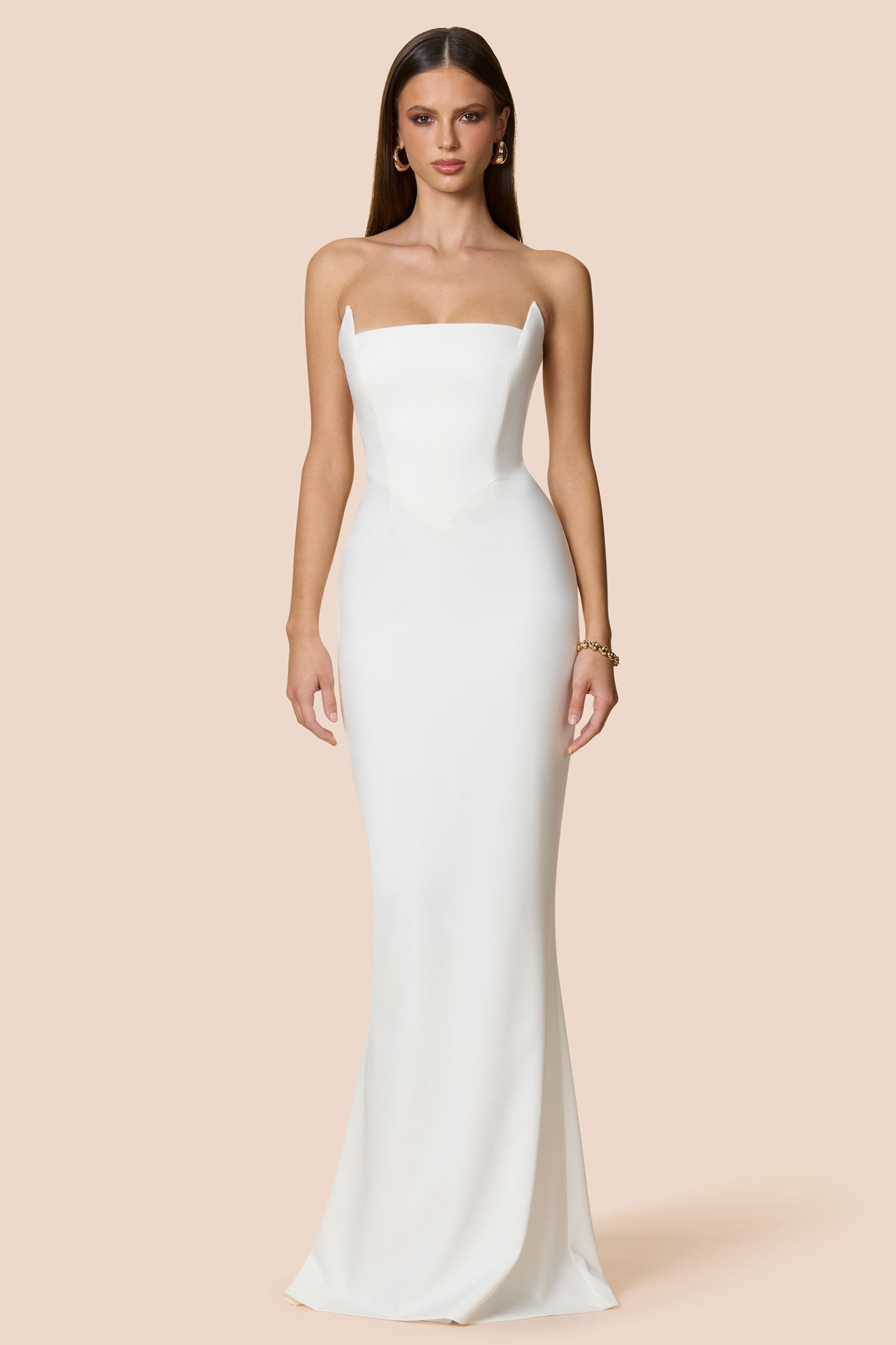 NOOKIE AAILYAH Strapless Structured Semi Formal Gown in Australia | One Honey Boutique