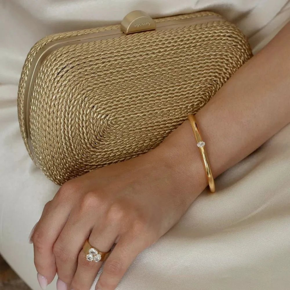 Olga Berg MARTINA Coiled Rope Clutch in Australia | One Honey Boutique