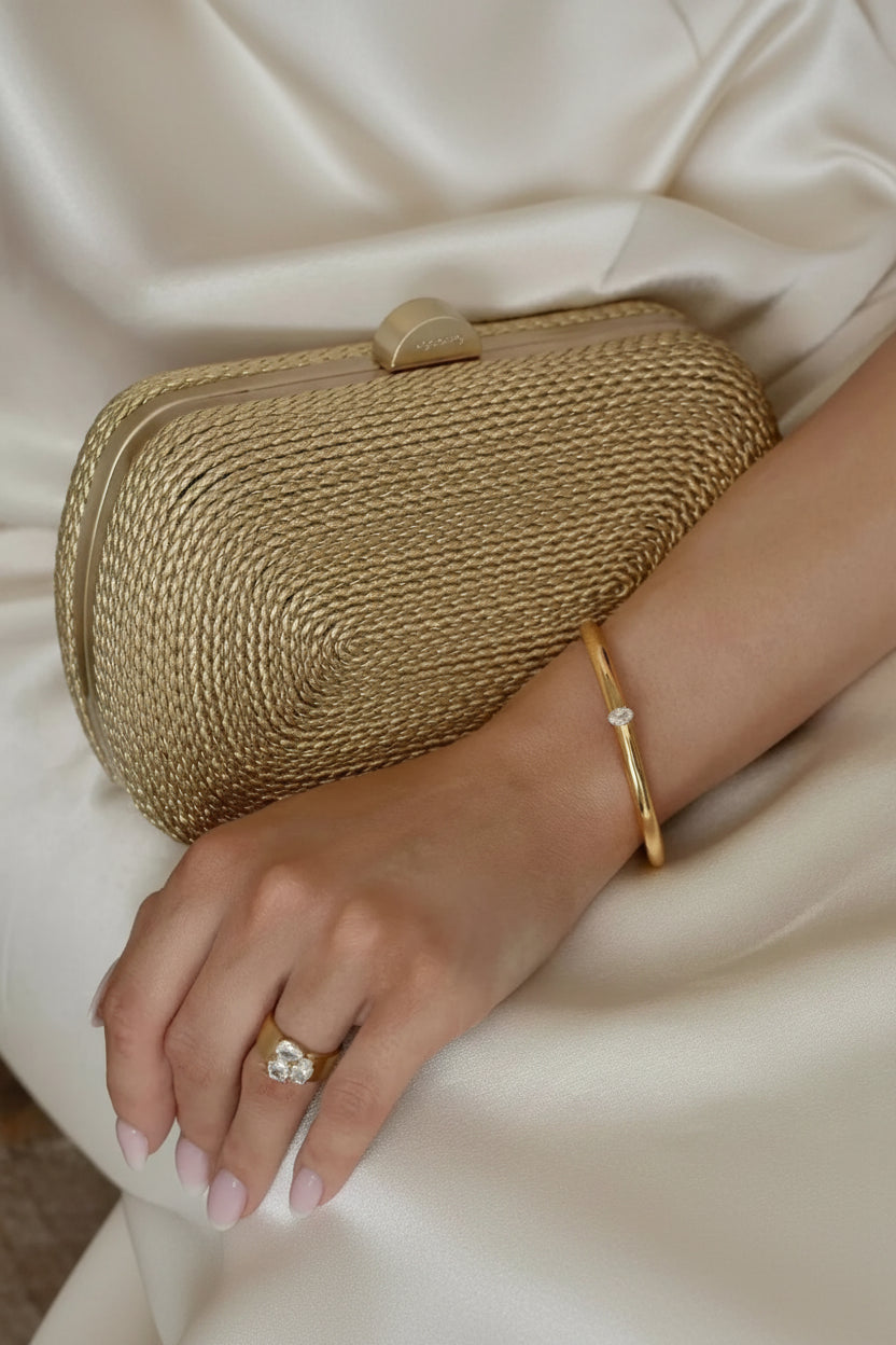 Olga Berg MARTINA Coiled Rope Clutch in Australia | One Honey Boutique