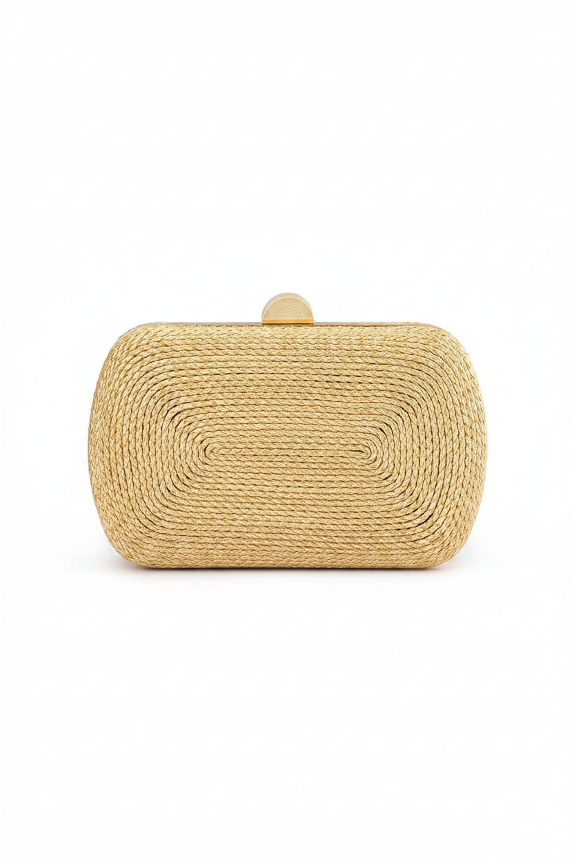 Olga Berg MARTINA Coiled Rope Clutch in Australia | One Honey Boutique