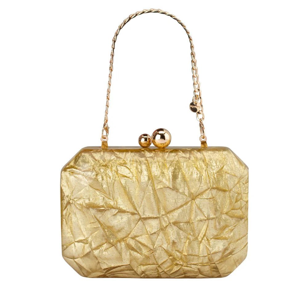 Olga Berg MATEO Metallic Clutch in Australia | One Honey Boutique