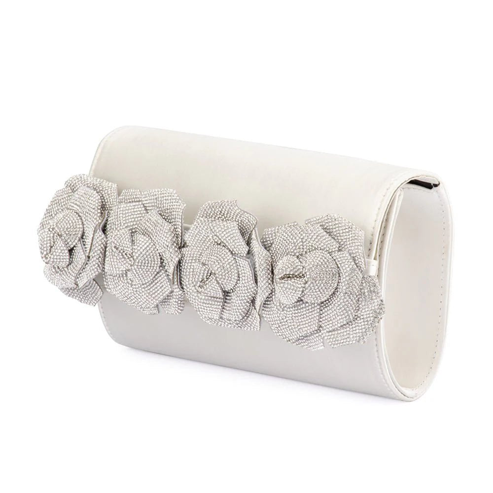 Olga Berg STELLA Rosette Clutch Bag in Australia | One Honey Boutique