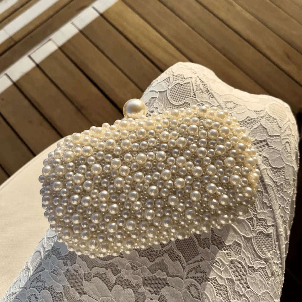 Olga Berg VALENTINA Pearl Clutch in Australia | One Honey Boutique