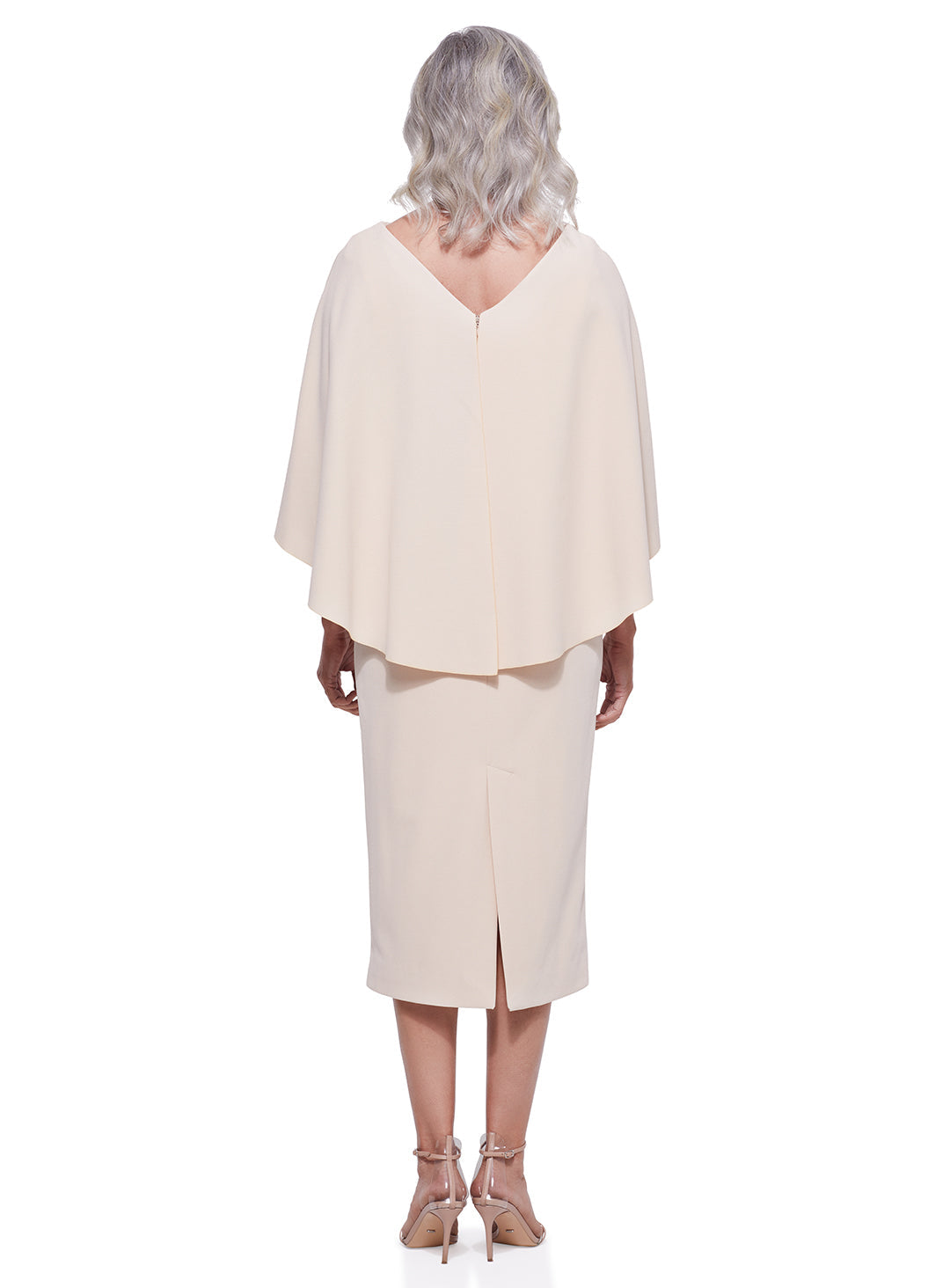 Trellis Lane ORIANA Strapless Draped Bodice Fitted Midi Cocktail Dress