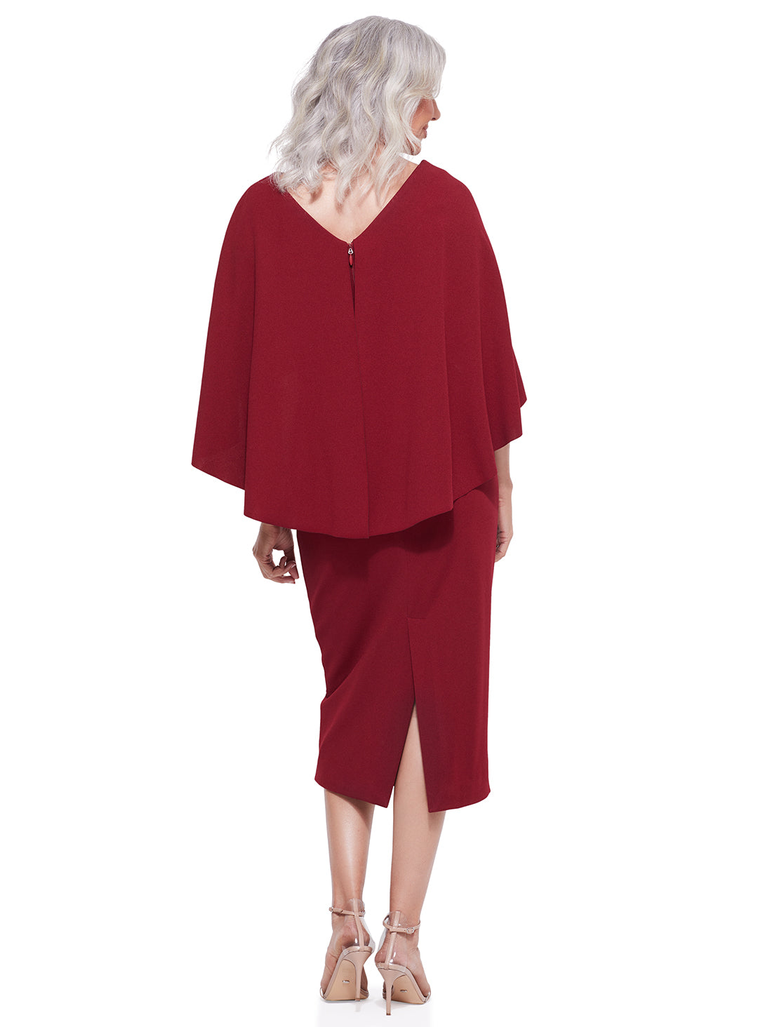 Trellis Lane ORIANA Strapless Draped Bodice Fitted Midi Cocktail Dress