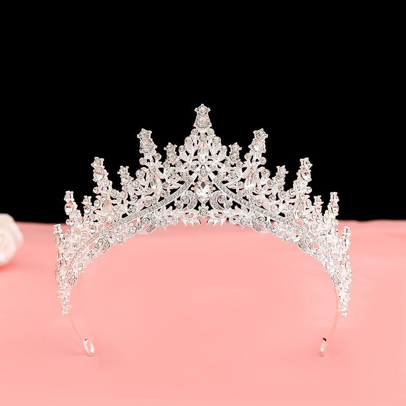 Royal Crystal Bridal Crown Tiara for Weddings & Pageants in Australia | One Honey Boutique