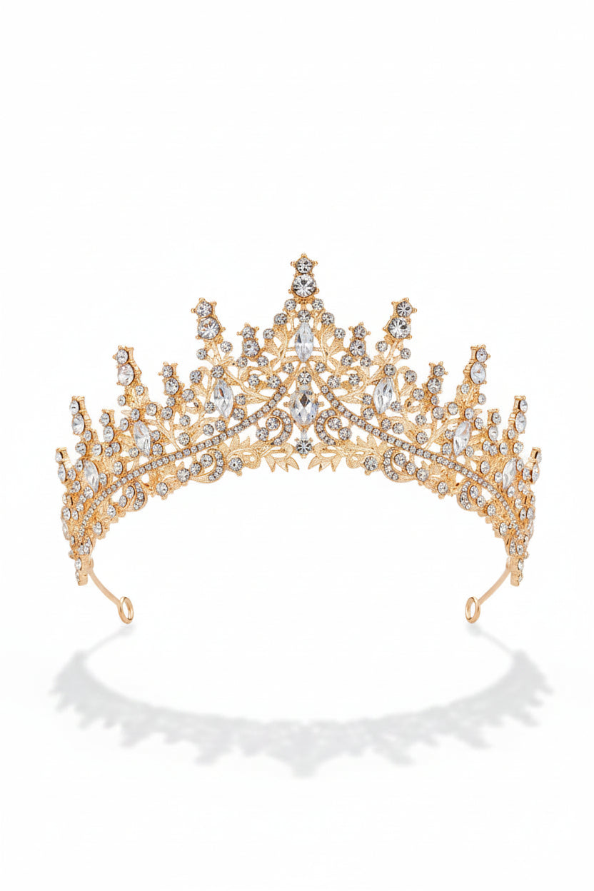 Royal Crystal Bridal Crown Tiara for Weddings & Pageants in Australia | One Honey Boutique