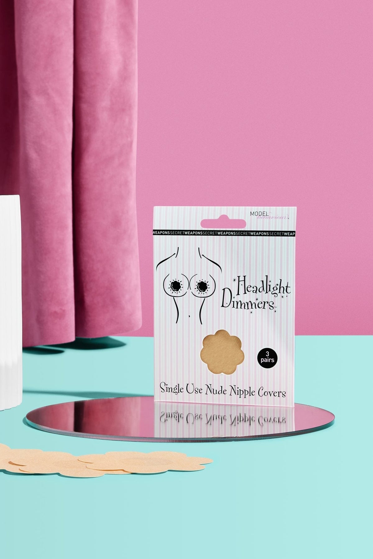 Secret Weapons Soft Satin Stick On Nipple Covers 3 Pack in Australia | One Honey Boutique