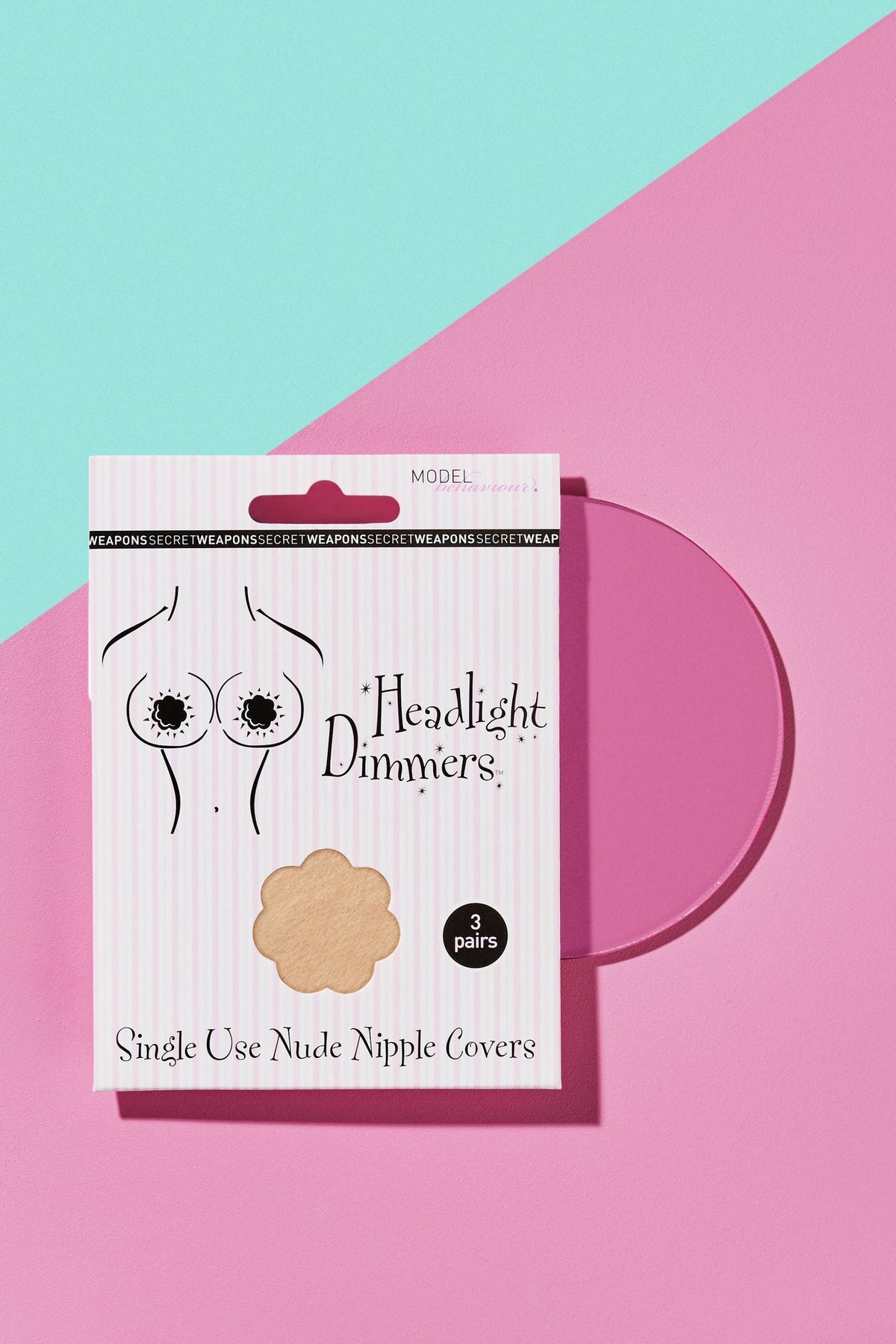 Secret Weapons Soft Satin Stick On Nipple Covers 3 Pack in Australia | One Honey Boutique