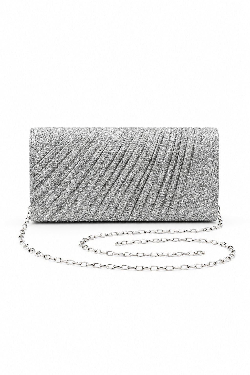 SELENE Pleated Shimmer Evening Clutch Bag in Australia | One Honey Boutique