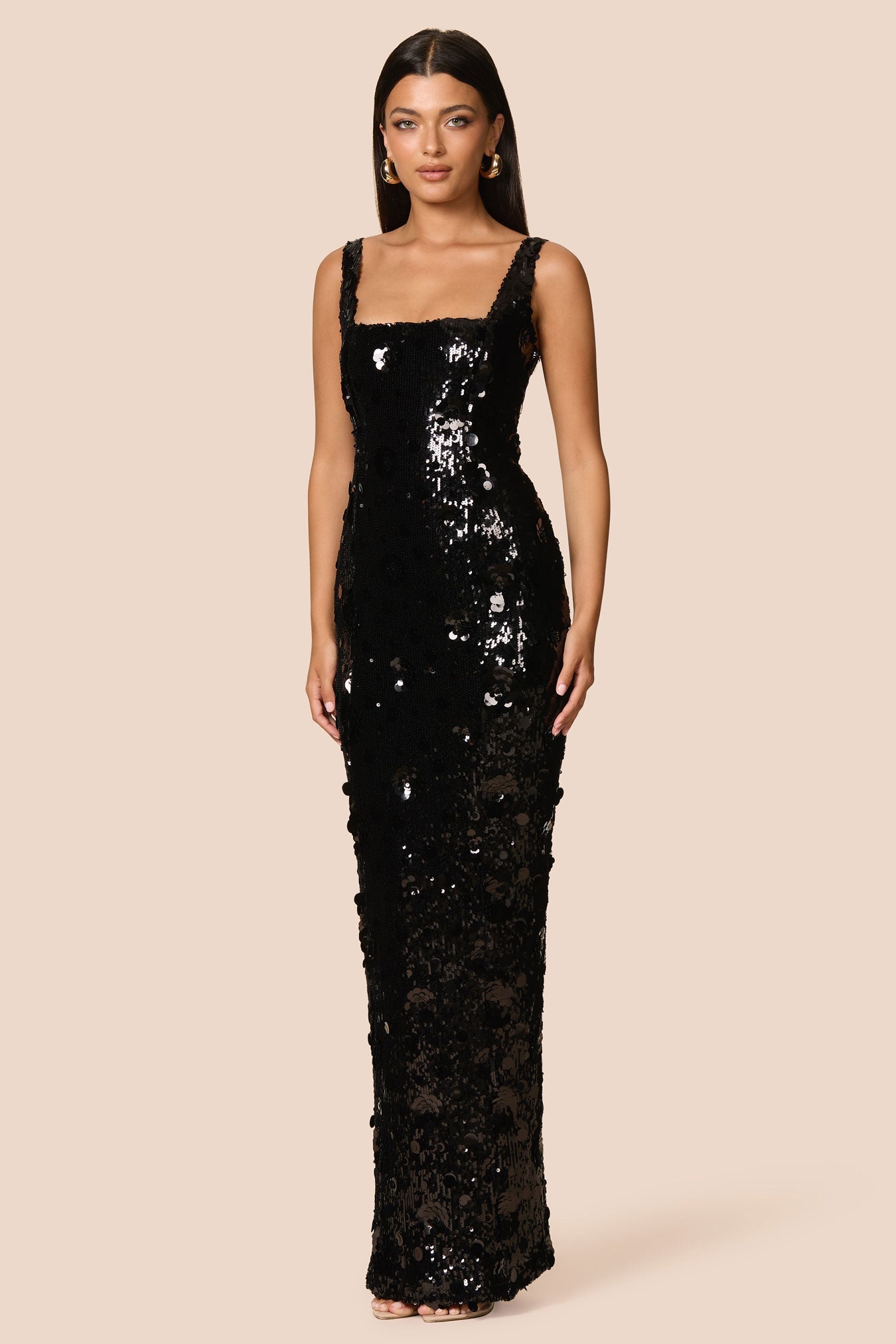 NOOKIE SERAPHINE Sequin Semi Formal Gown