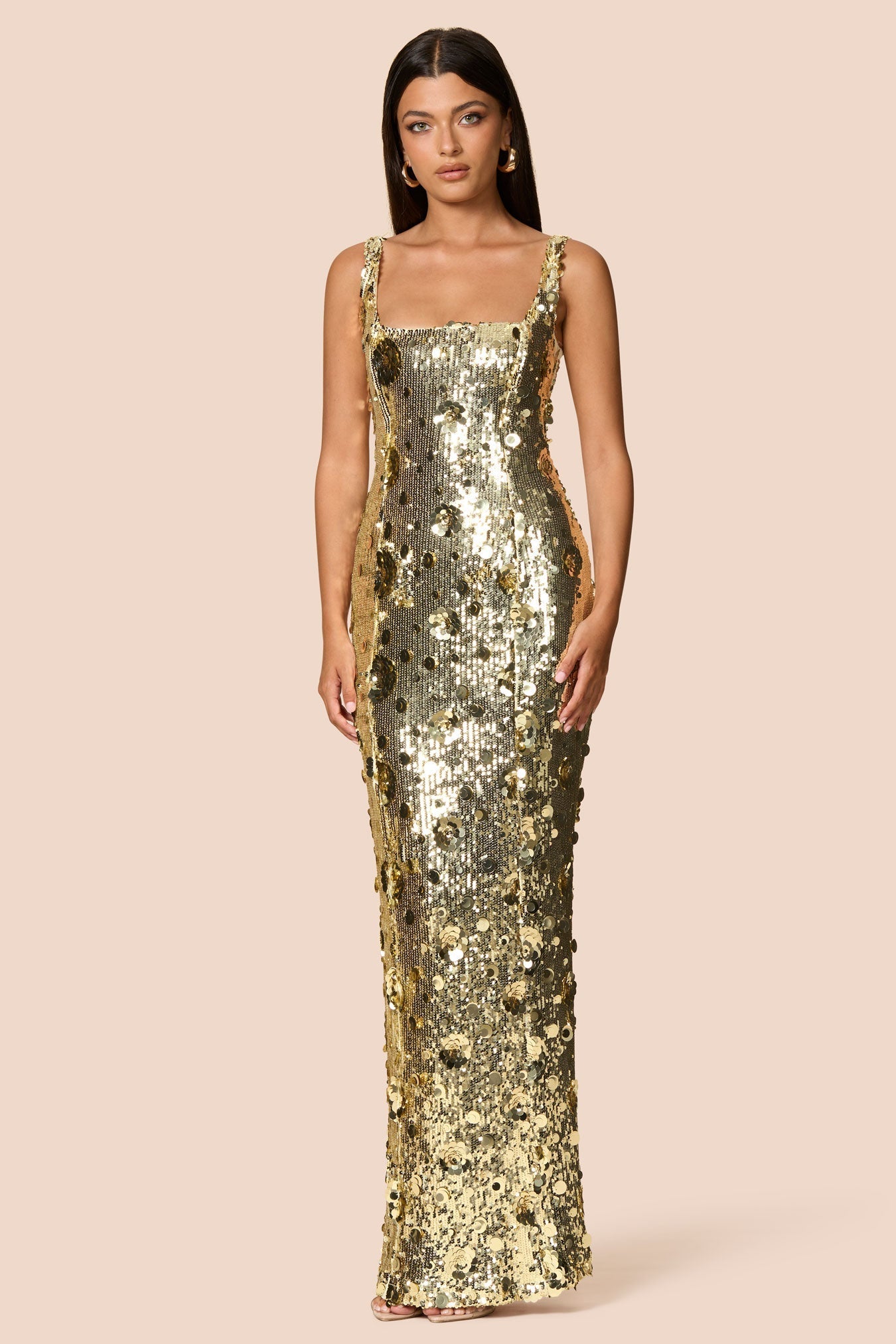NOOKIE SERAPHINE Sequin Semi Formal Gown
