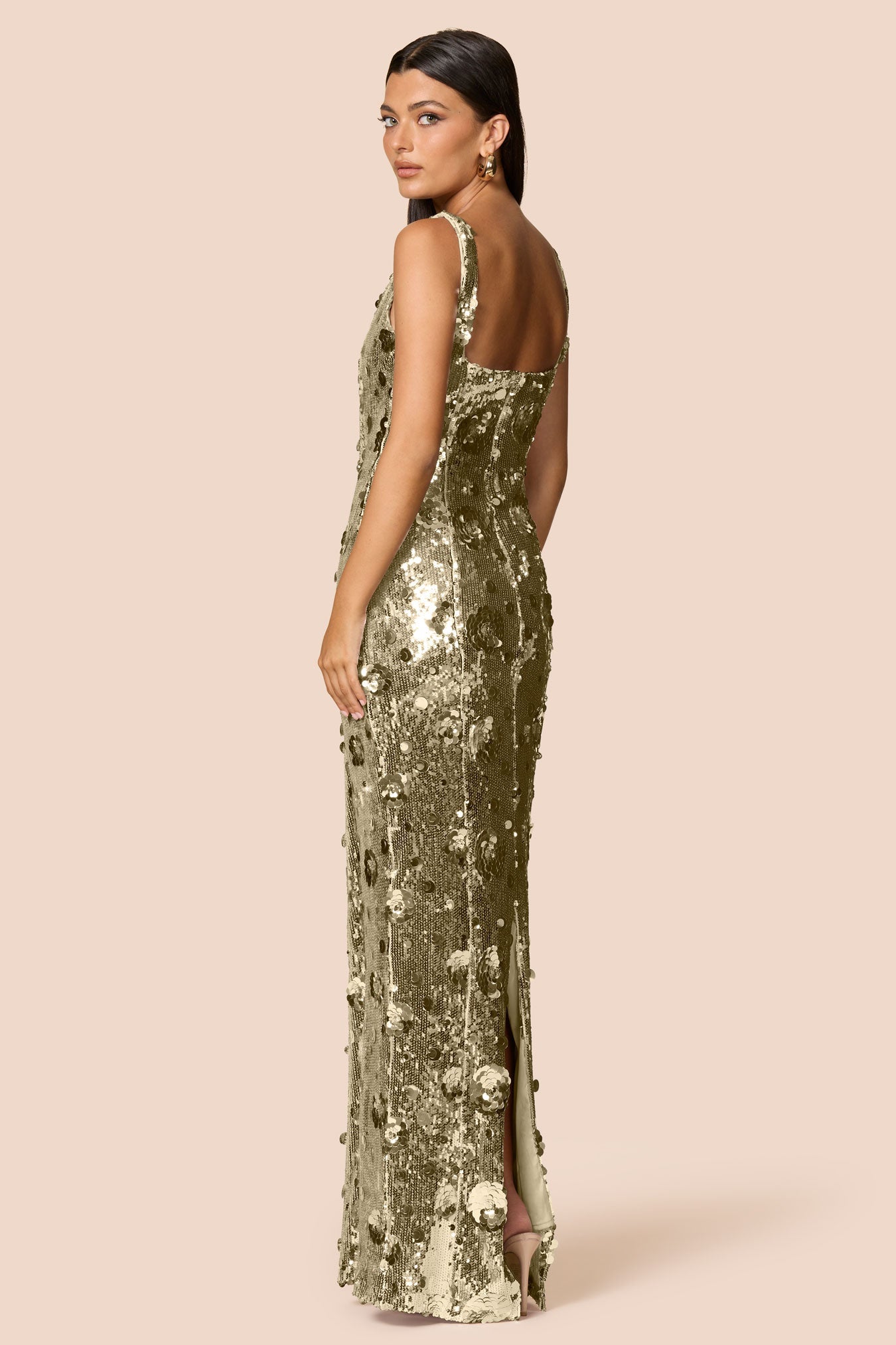 NOOKIE SERAPHINE Sequin Semi Formal Gown