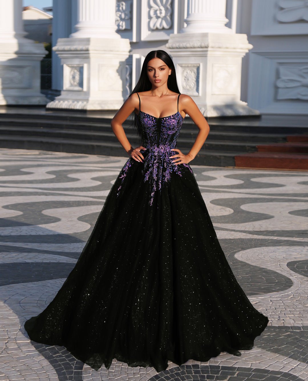 Tina Holly Couture TE216 Tulle Bustier Ball Gown Formal Dress in Australia | One Honey Boutique