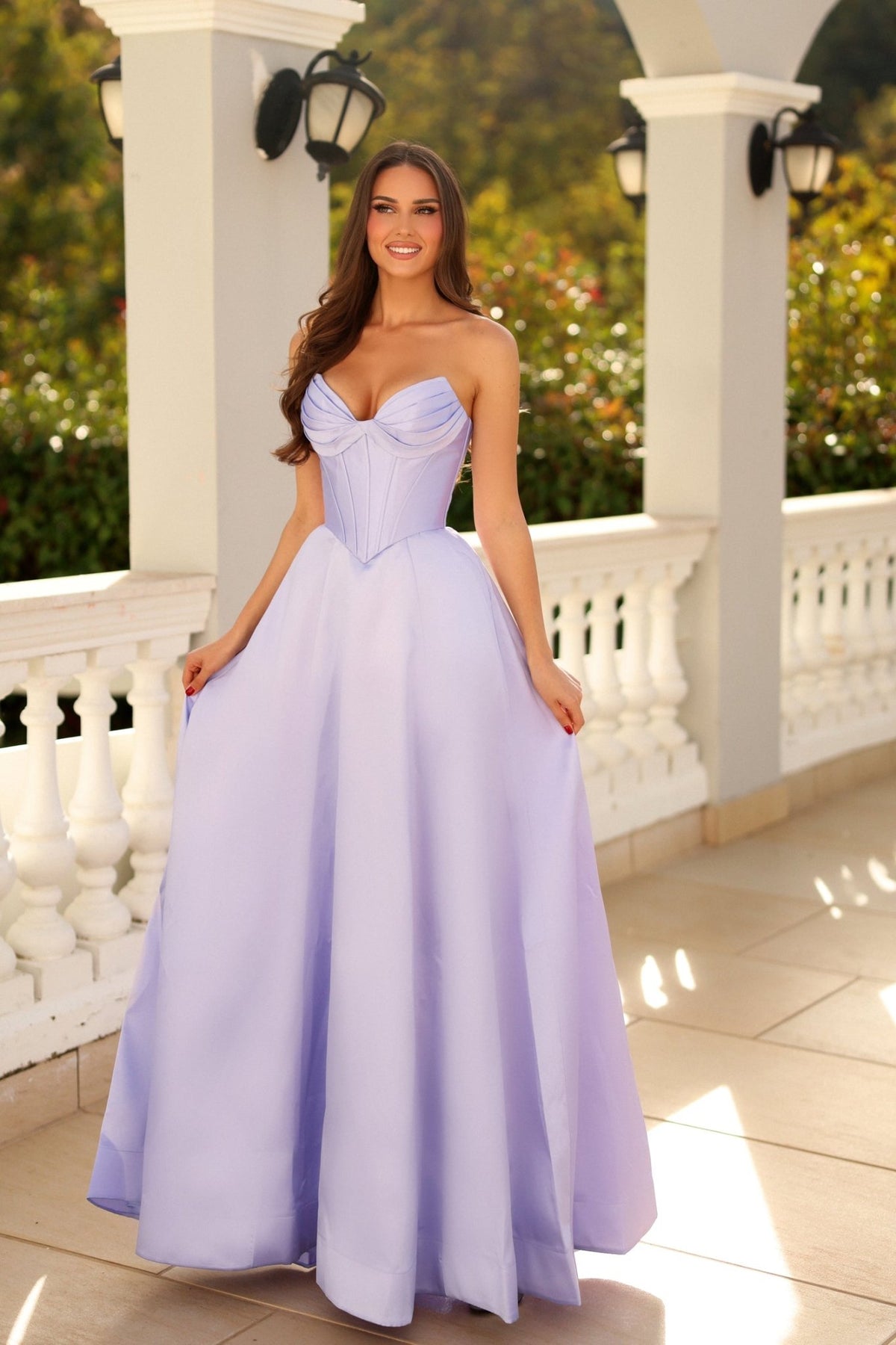 Tina Holly TE704P Liora Mikado A-Line Dress – One Honey