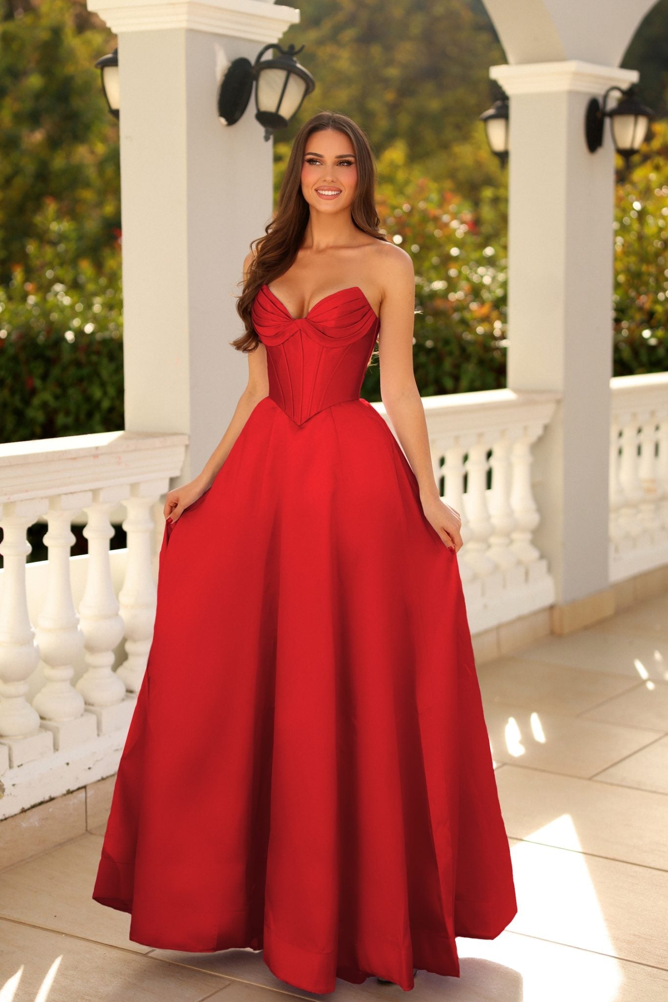 TINA HOLLY TE704P LIORA Mikado A - Line Formal Dress in Australia | One Honey Boutique