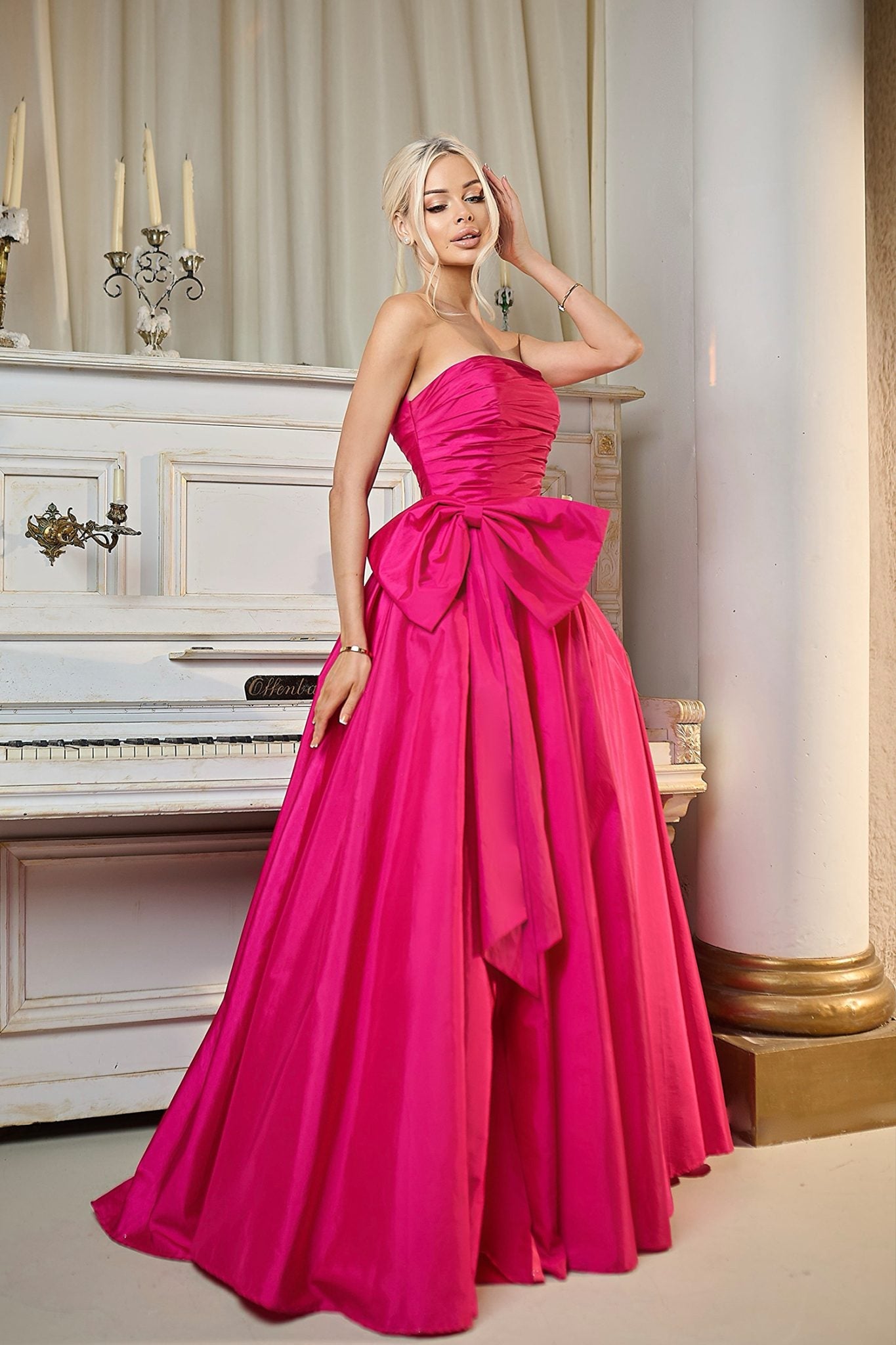TINA HOLLY TW603 FIORENNE Taffeta Ball Gown Formal Dress in Australia | One Honey Boutique