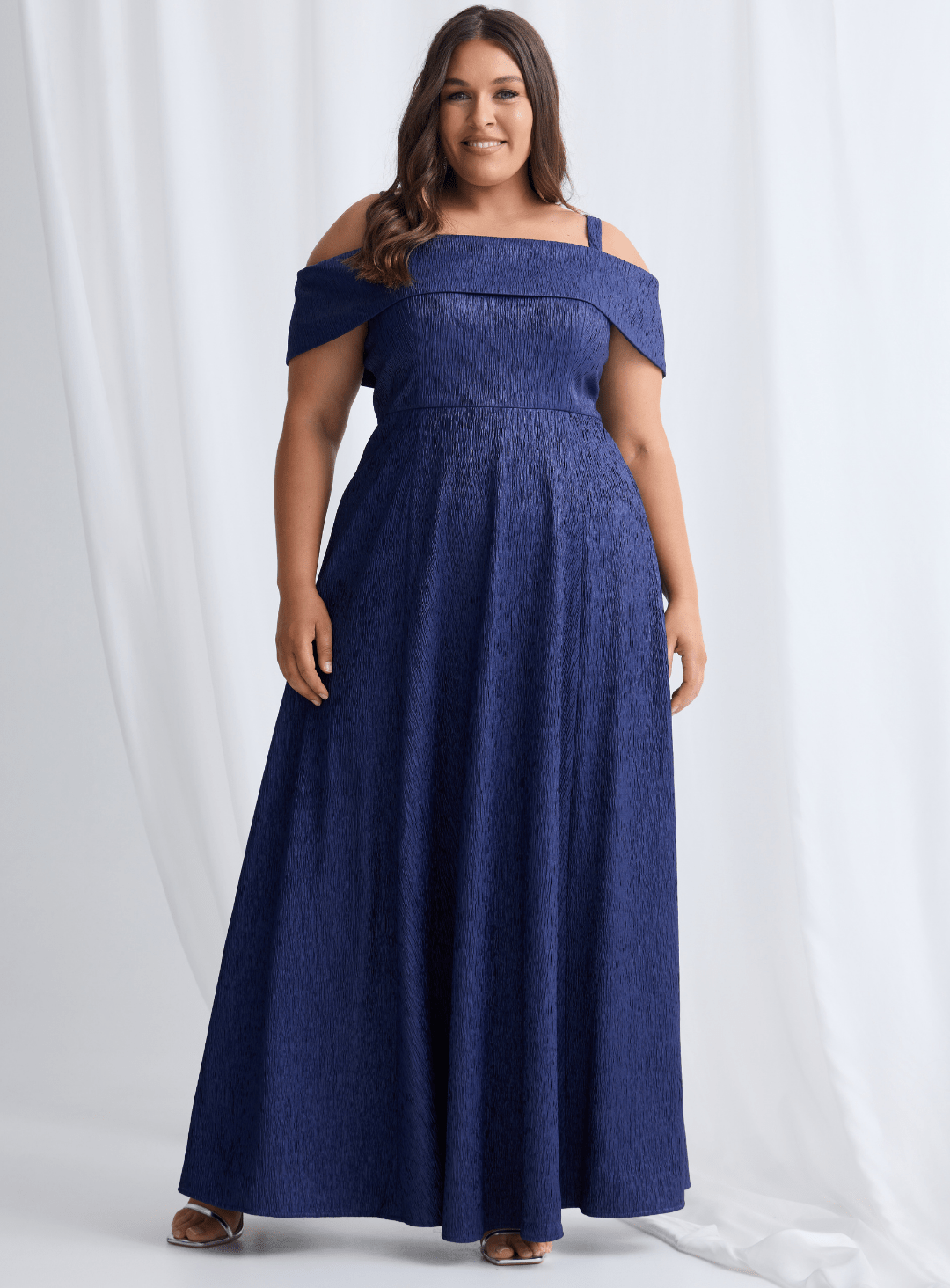 antonia maxi dress Trellis Lane Antonia Maxi Mother of the Bride Dress – One Honey Navy Blue / 16 AUS