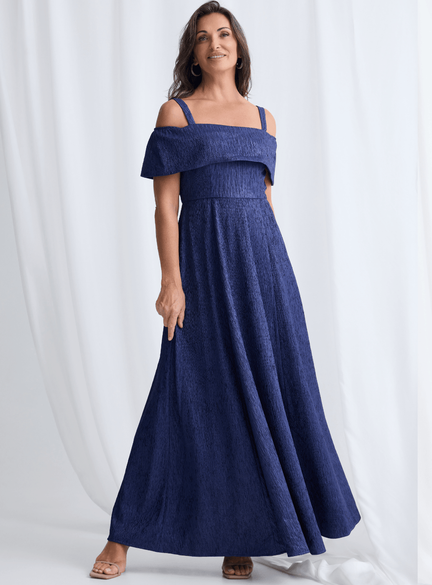 Trellis Lane Antonia Maxi Mother of the Bride Dress – One Honey Navy Blue / 14 AUS