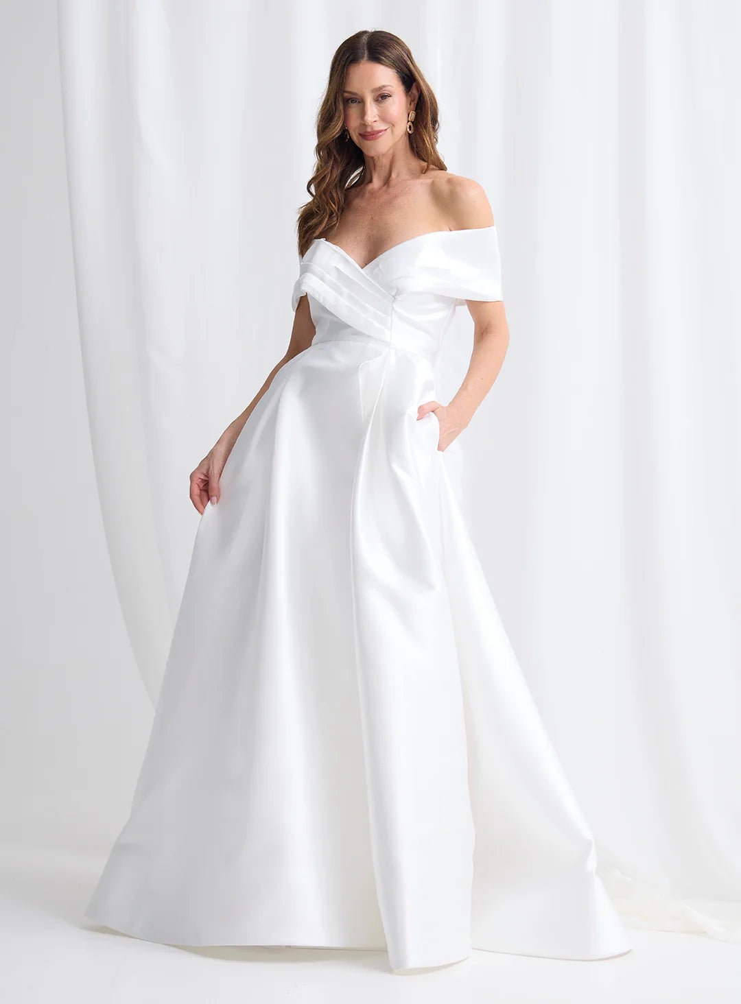 Trellis Lane ELOISA Off Shoulder Gown Mother of the Bride Dress in Australia | One Honey Boutique