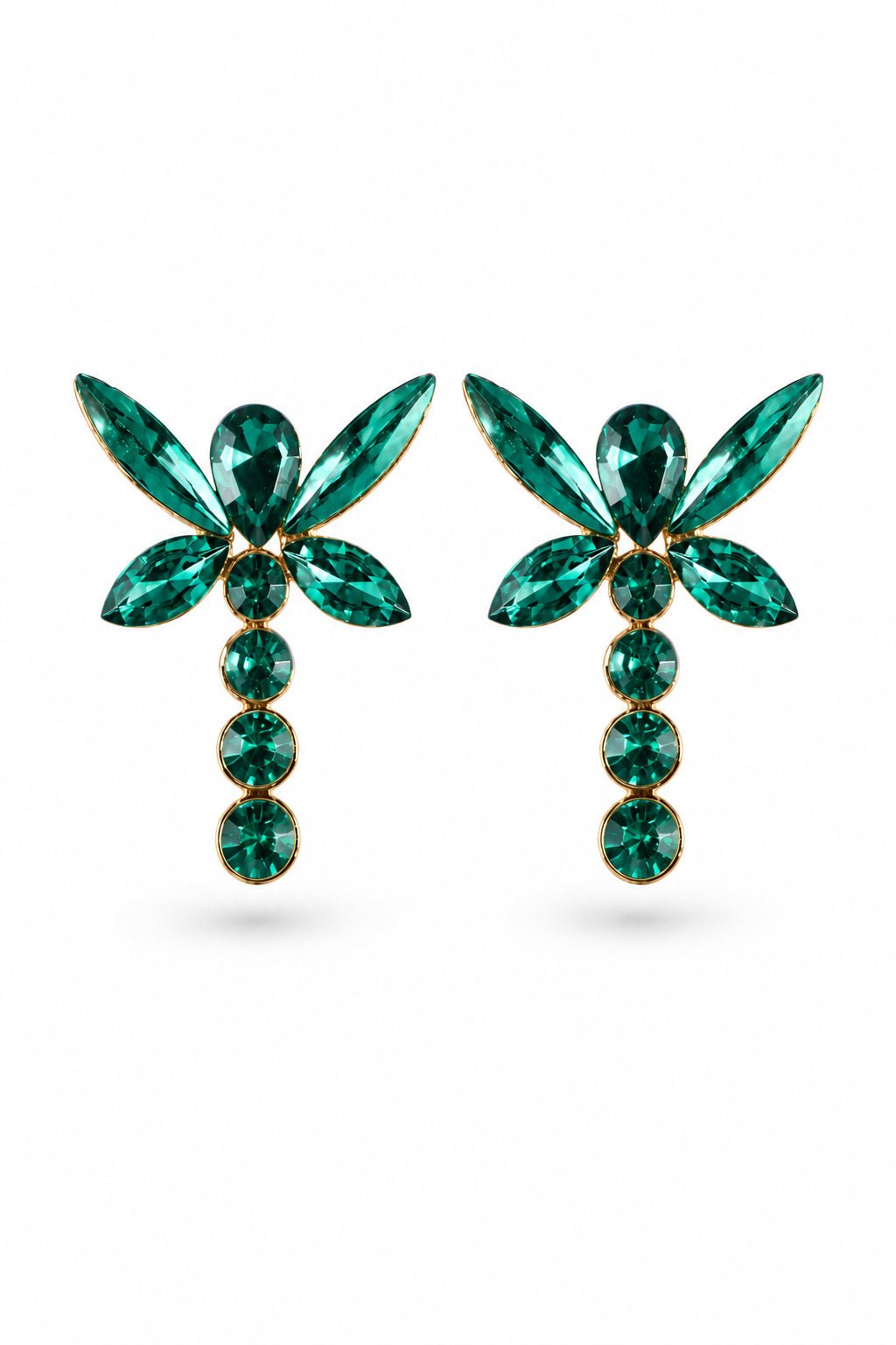 VESPERA Crystal Dragonfly Statement Earrings in Australia | One Honey Boutique
