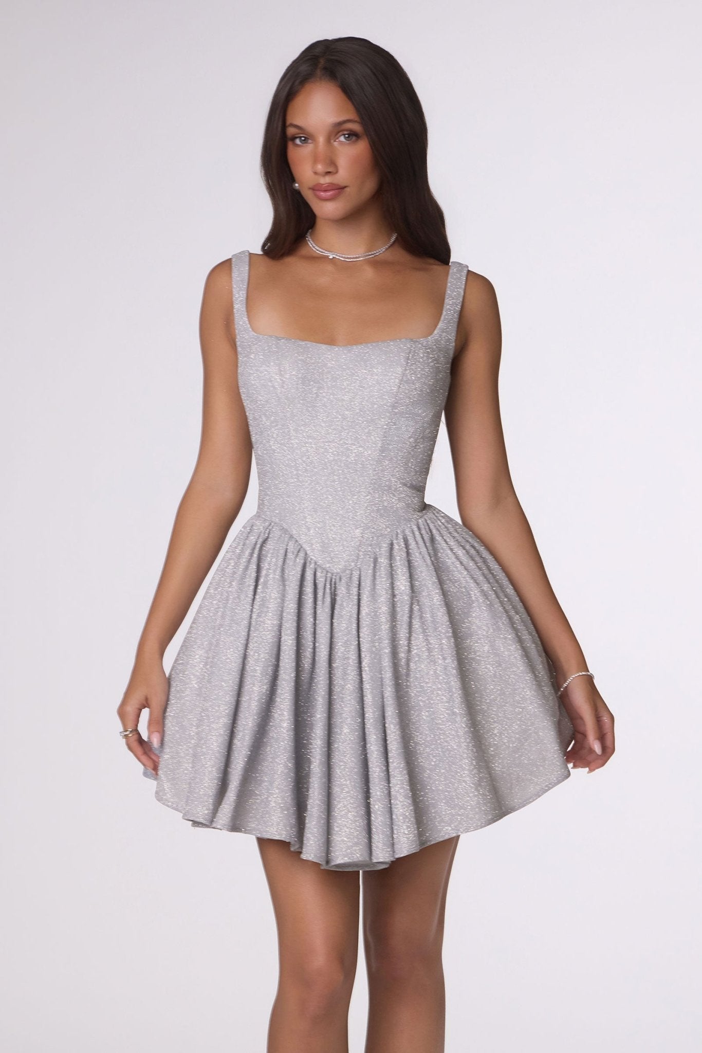 VICTORINE Shimmer Corset Mini Party Dress in Australia | One Honey Boutique