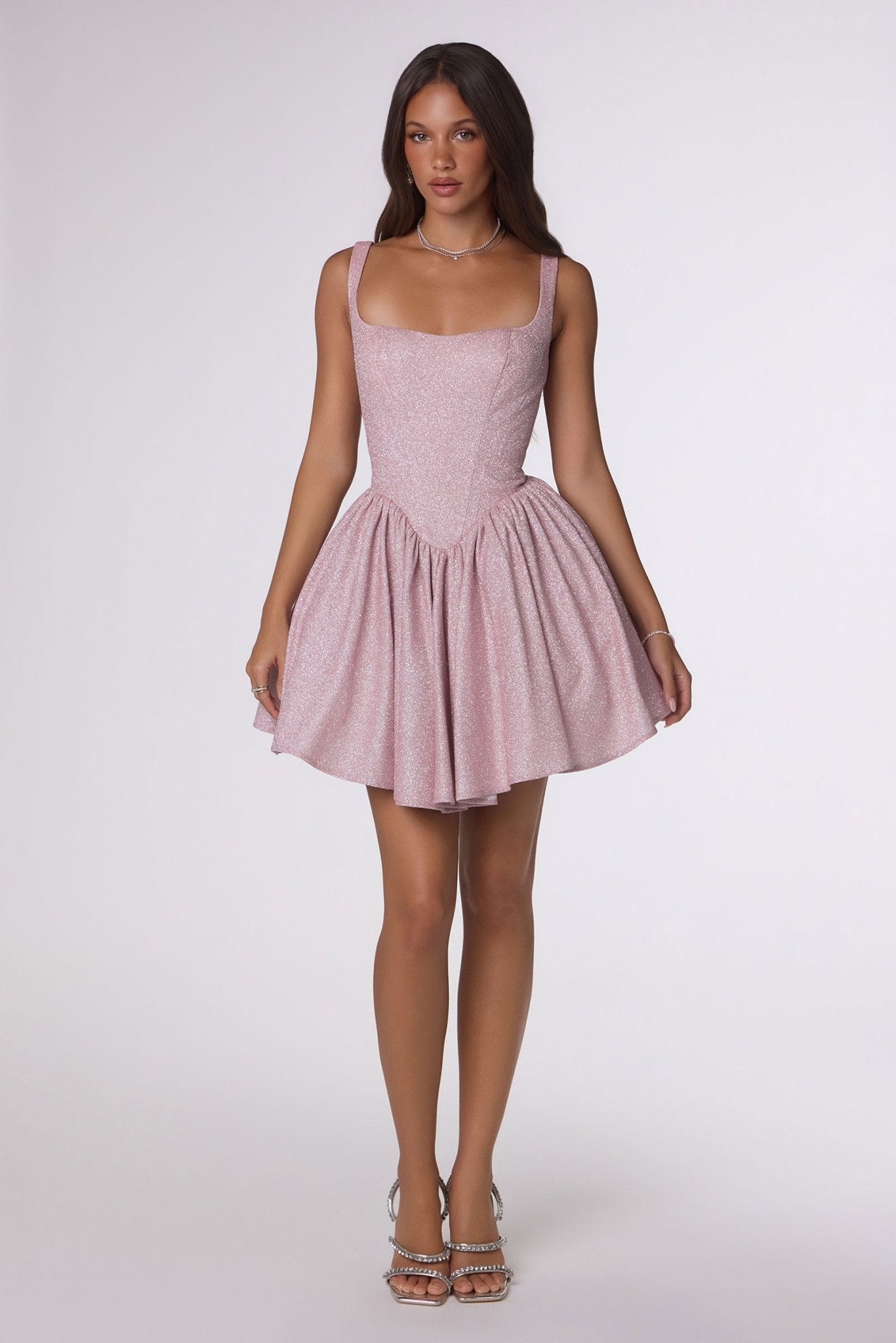 VICTORINE Shimmer Corset Mini Party Dress in Australia | One Honey Boutique
