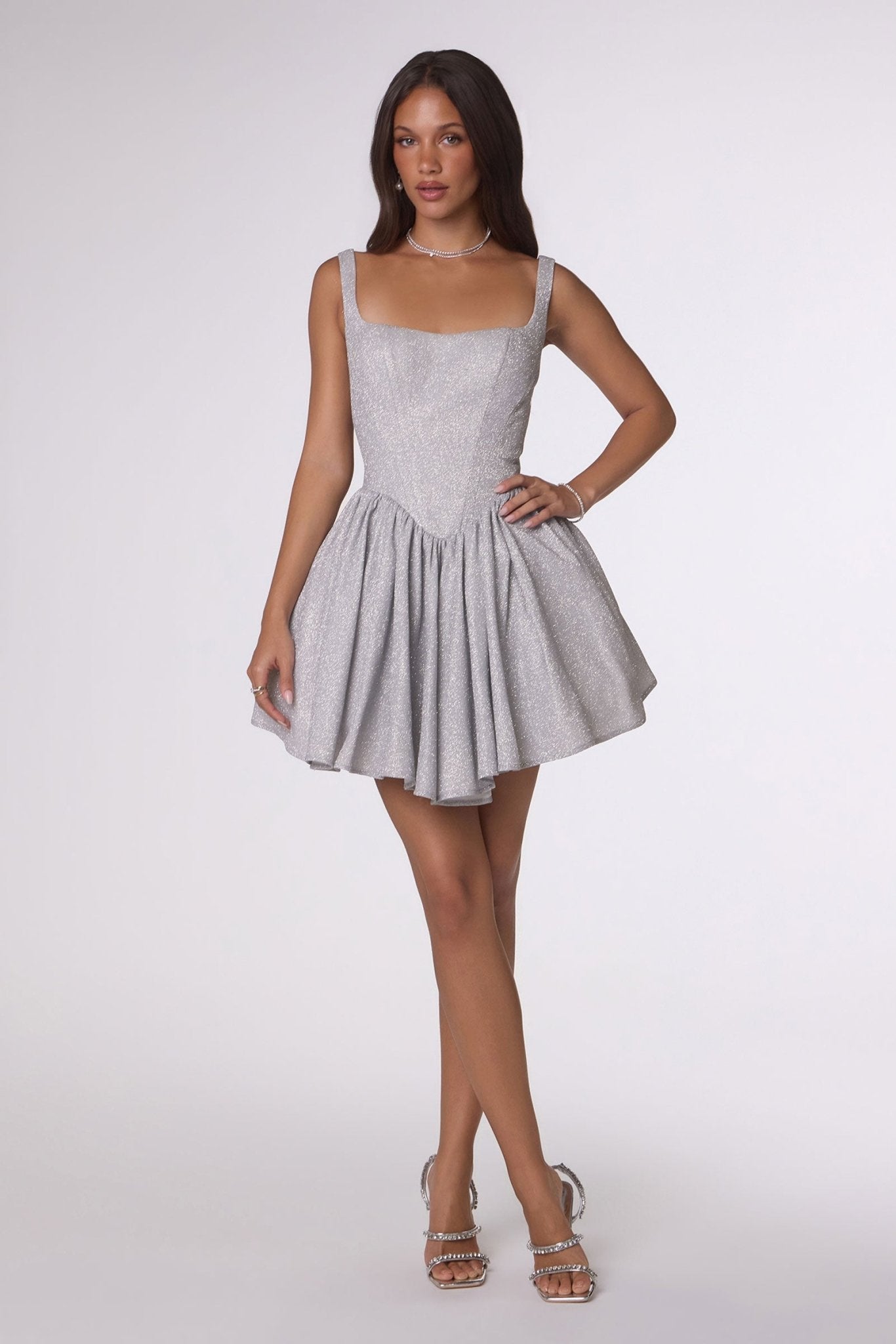 VICTORINE Shimmer Corset Mini Party Dress in Australia | One Honey Boutique