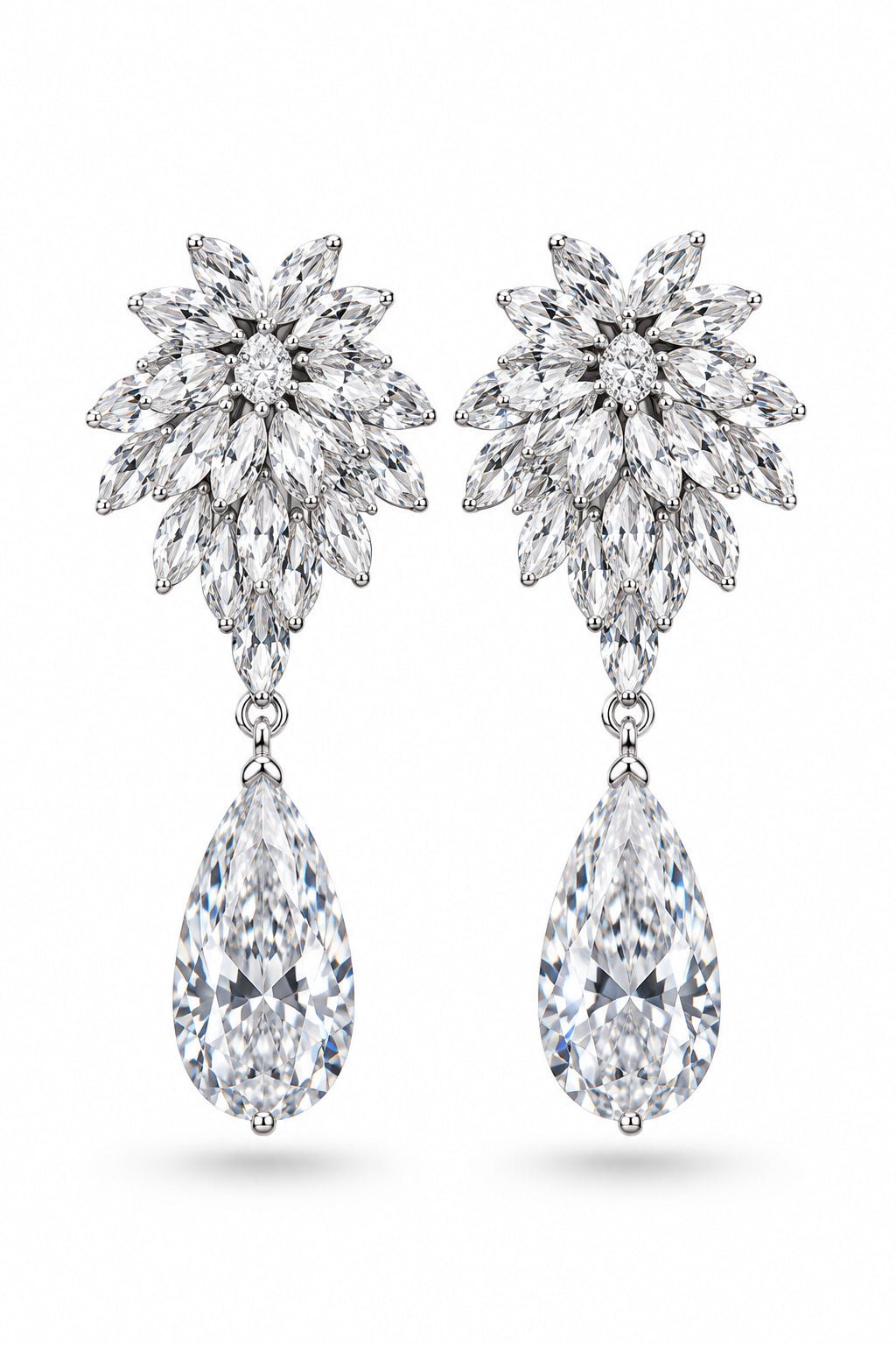 ZAFIRA Crystal Marquise Drop Statement Earrings in Australia | One Honey Boutique