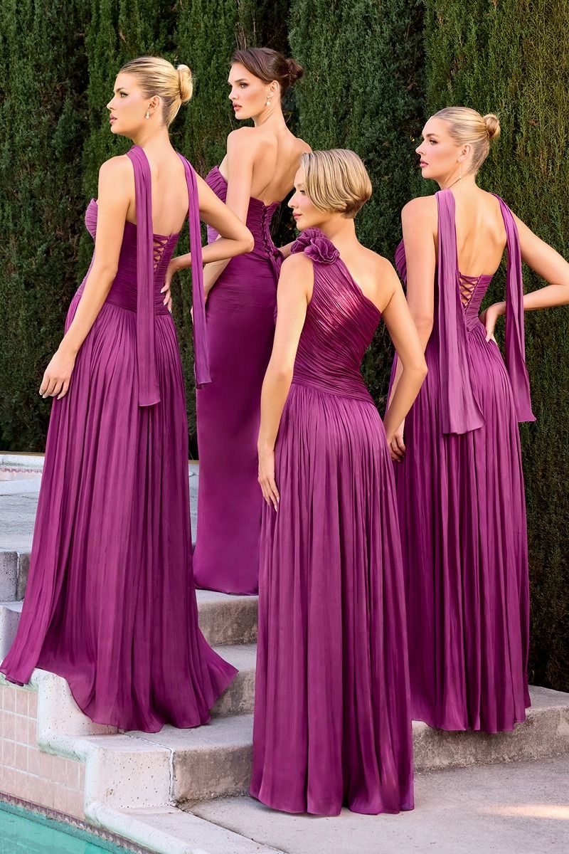 ZANIRA Strapless Sweetheart Chiffon A - Line Bridesmaid & Formal Dress in Australia | One Honey Boutique