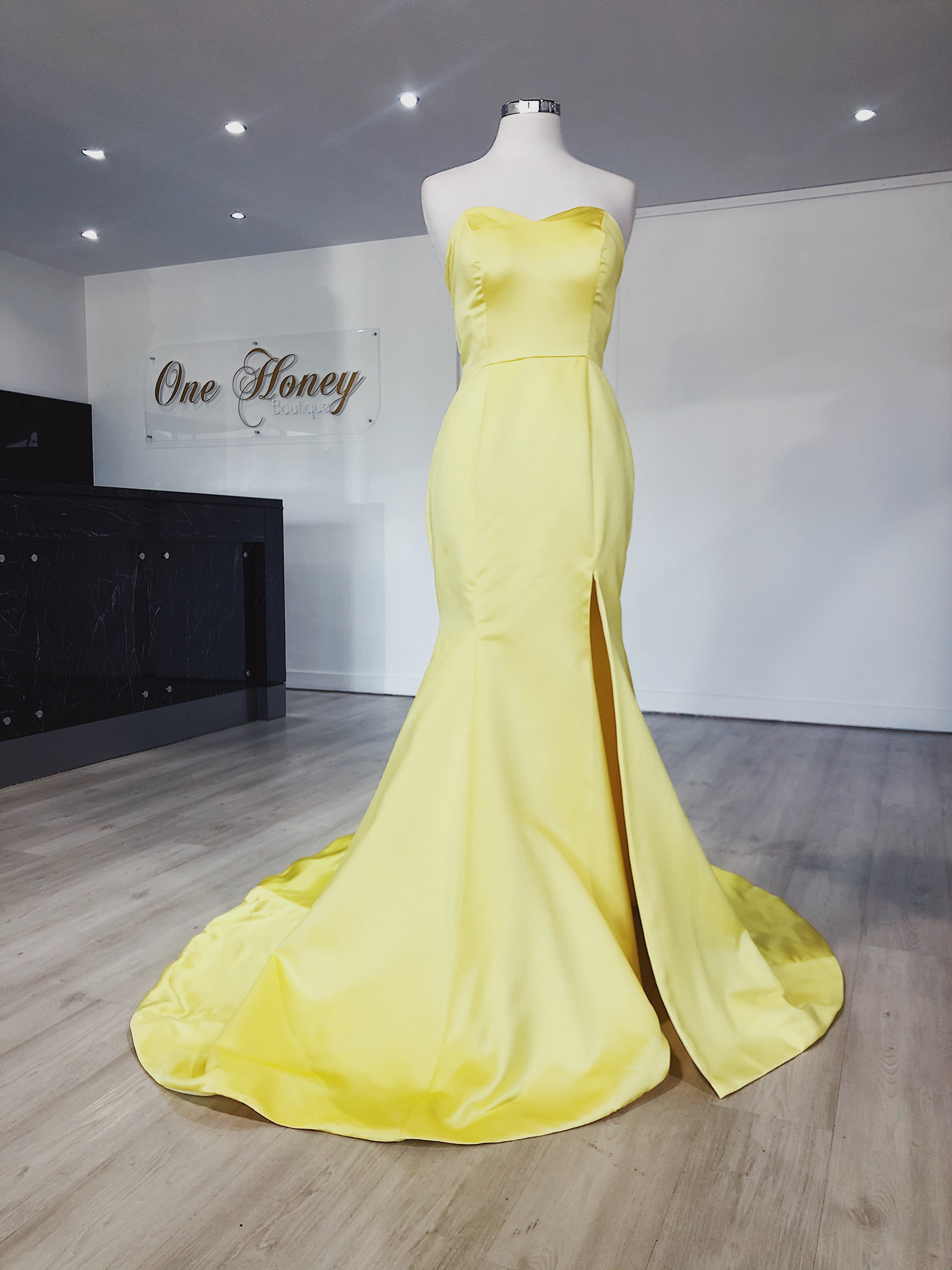 Honey Couture DAISY Strapless Custom Made Formal Dress {vendor} AfterPay Humm ZipPay LayBuy Sezzle