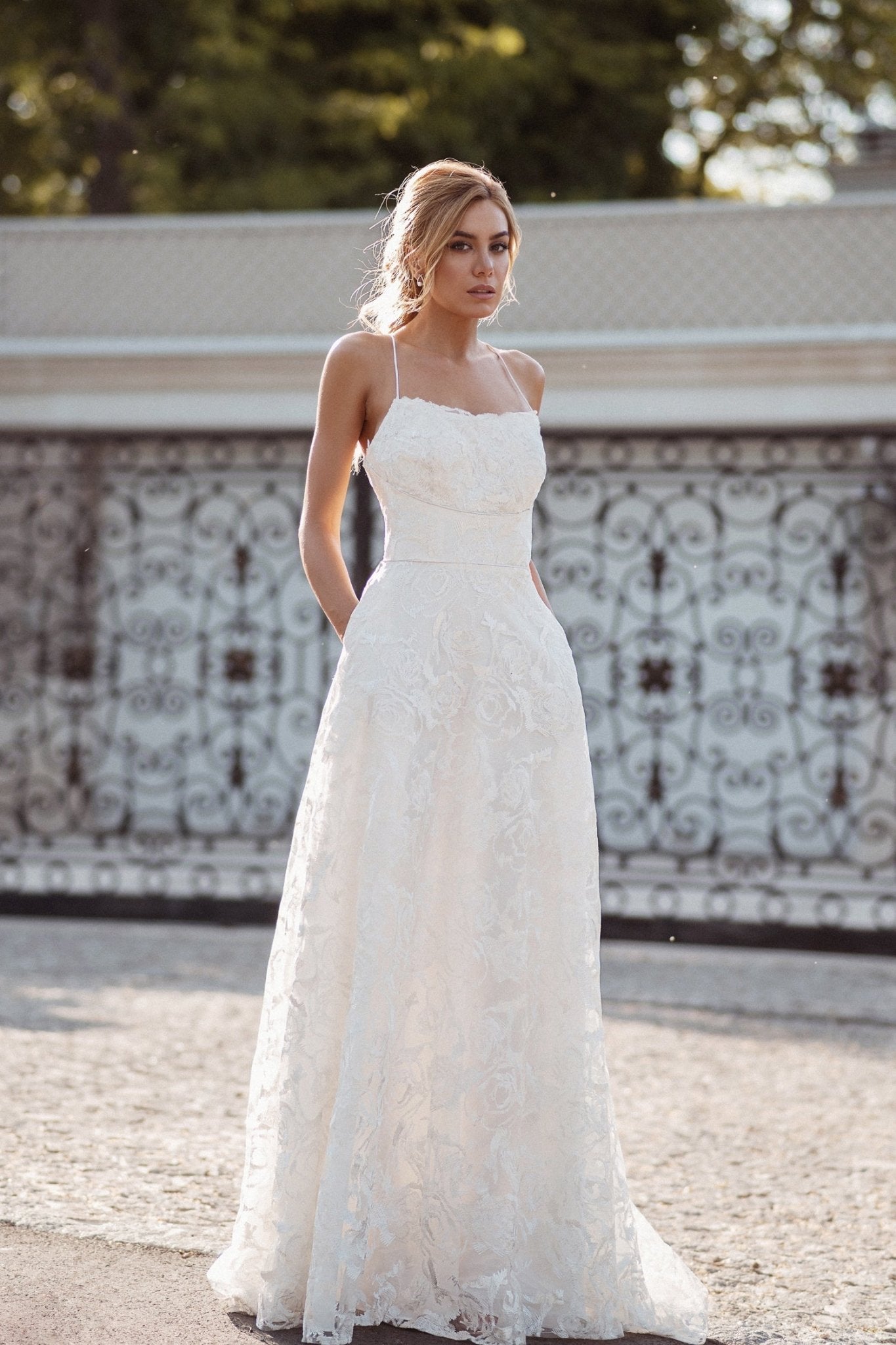 Tina Holly Couture BB013 Ivory Lace Corset Back Wedding Dress in Australia | One Honey Boutique