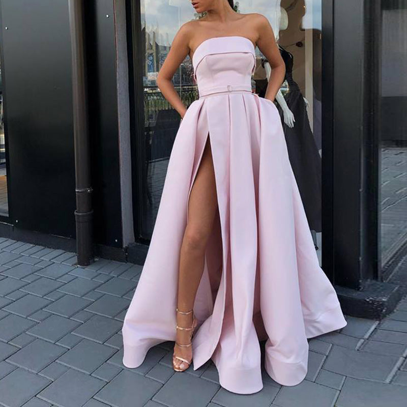 EVIE Red Strapless Formal Gown {vendor} AfterPay Humm ZipPay LayBuy Sezzle