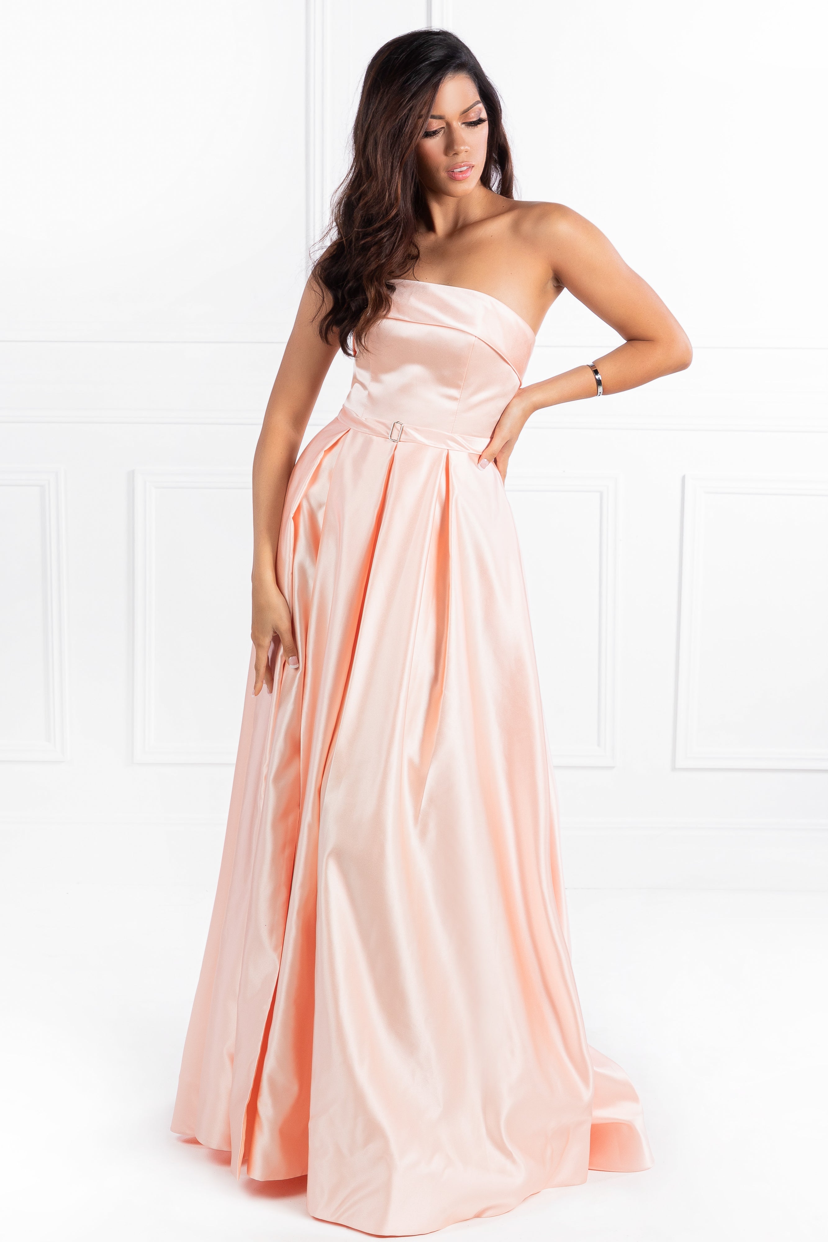 EVIE Red Strapless Formal Gown {vendor} AfterPay Humm ZipPay LayBuy Sezzle