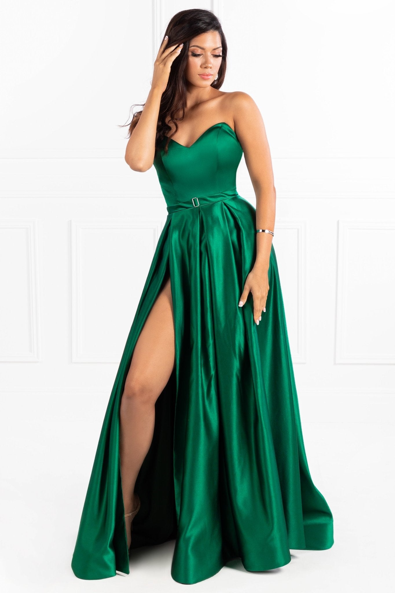 Honey Couture HELENA Strapless A Line Gown Made To Order Formal Dress in Australia | One Honey Boutique