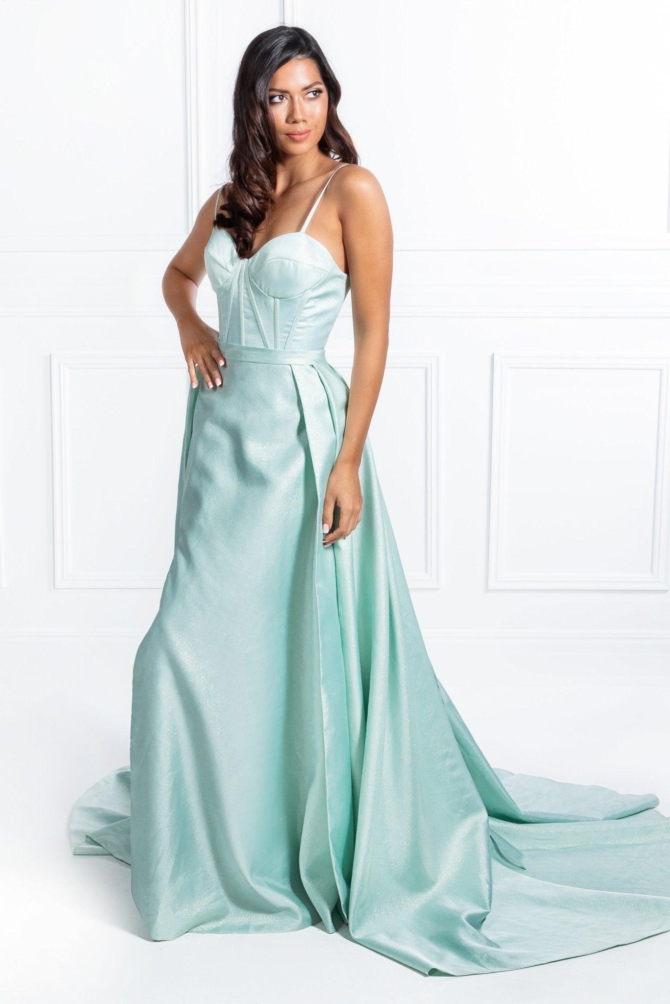 Honey Couture TORI Pastel Green Formal Dress in Australia | One Honey Boutique