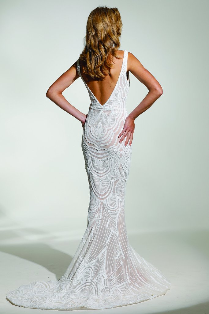 Tinaholy Couture Picasso P1732 White &amp; Nude Sequin Mermaid Formal Gown Dress Tina Holly Couture$ AfterPay Humm ZipPay LayBuy Sezzle