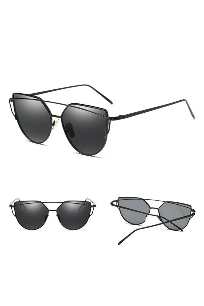 Honey Couture KOURTNEY Black on Black Sunglasses Honey Couture Sunglasses$ AfterPay Humm ZipPay LayBuy Sezzle