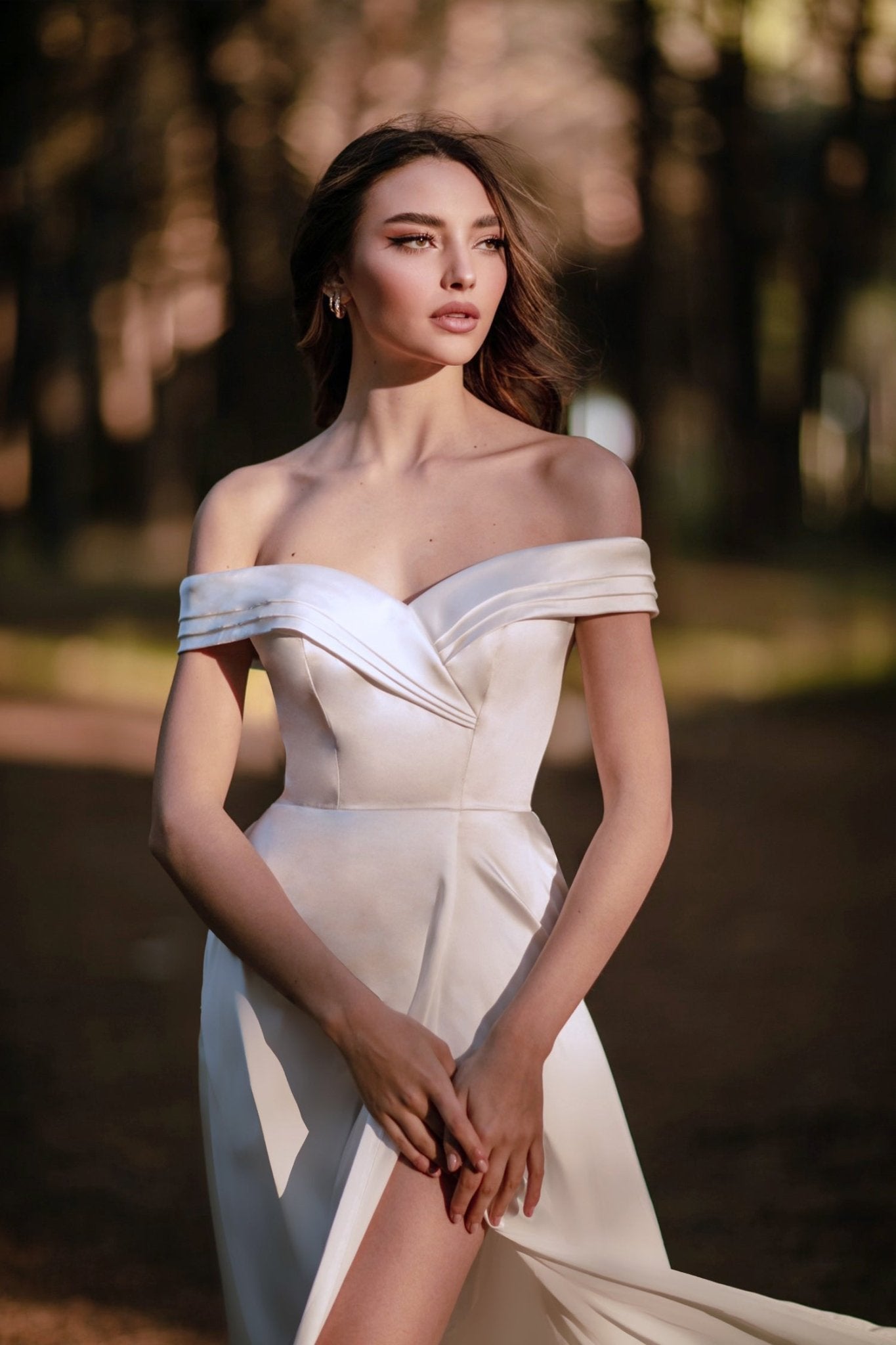 Tina Holly Couture TW101 Off White Sweetheart Off - Shoulder Neckline A - line Wedding Dress in Australia | One Honey Boutique